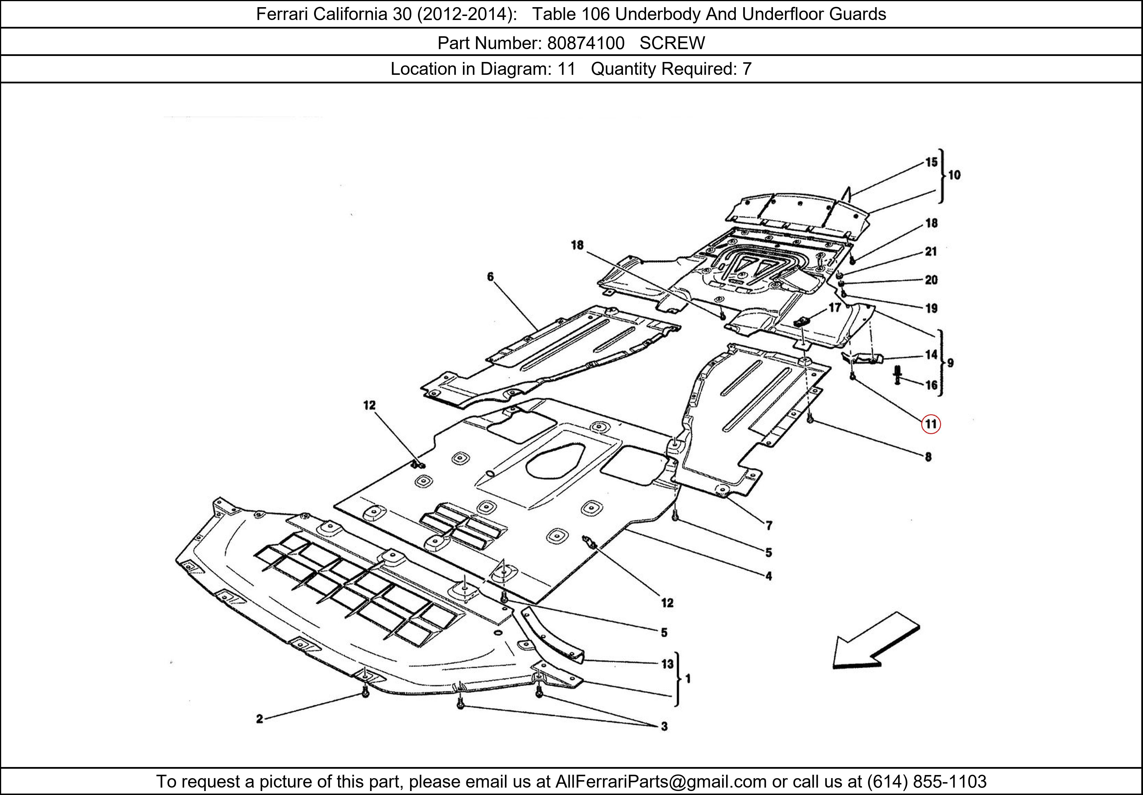 Ferrari Part 80874100