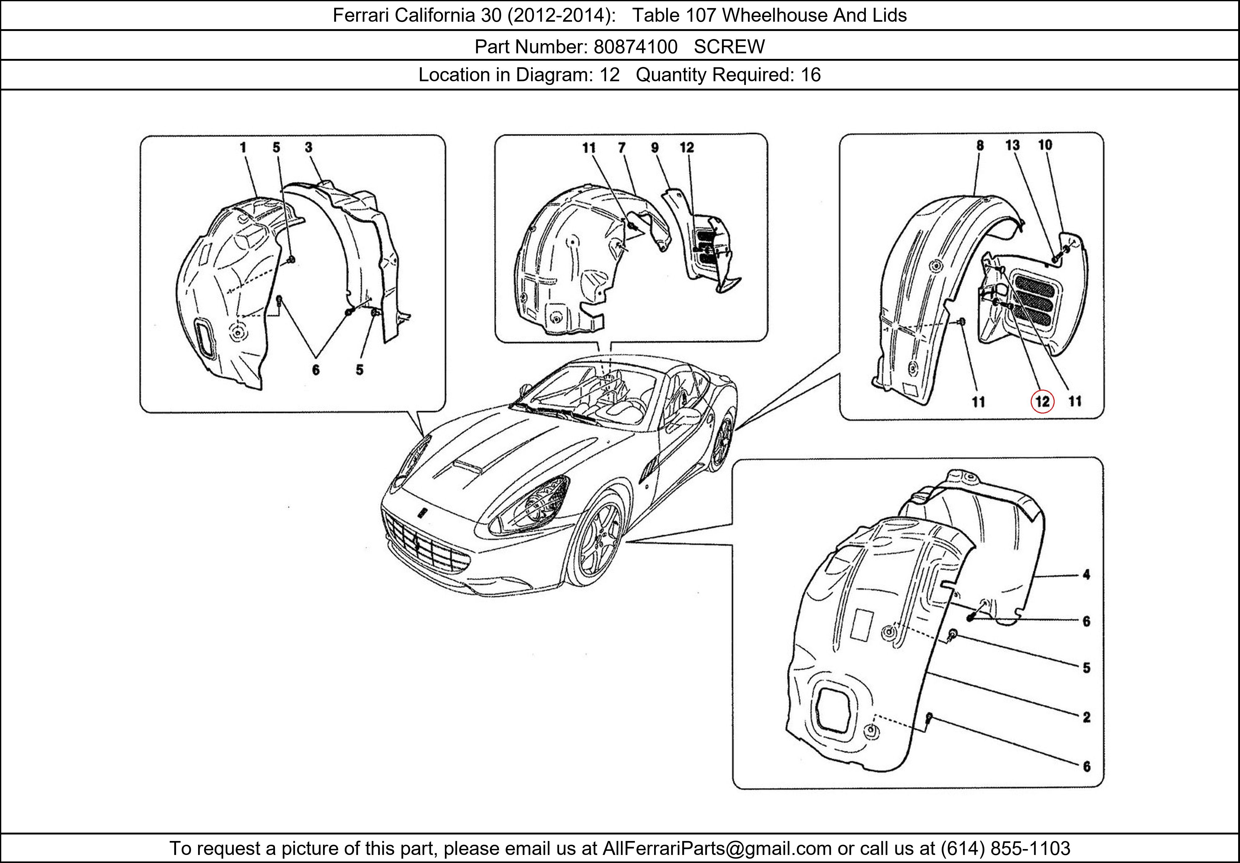 Ferrari Part 80874100