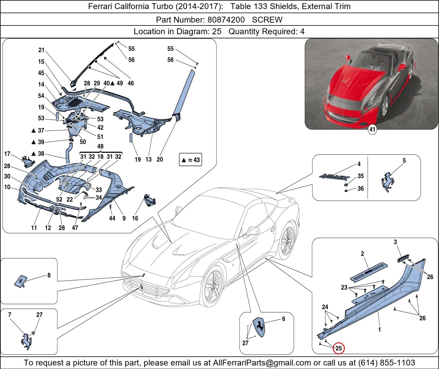 Ferrari Part 80874200