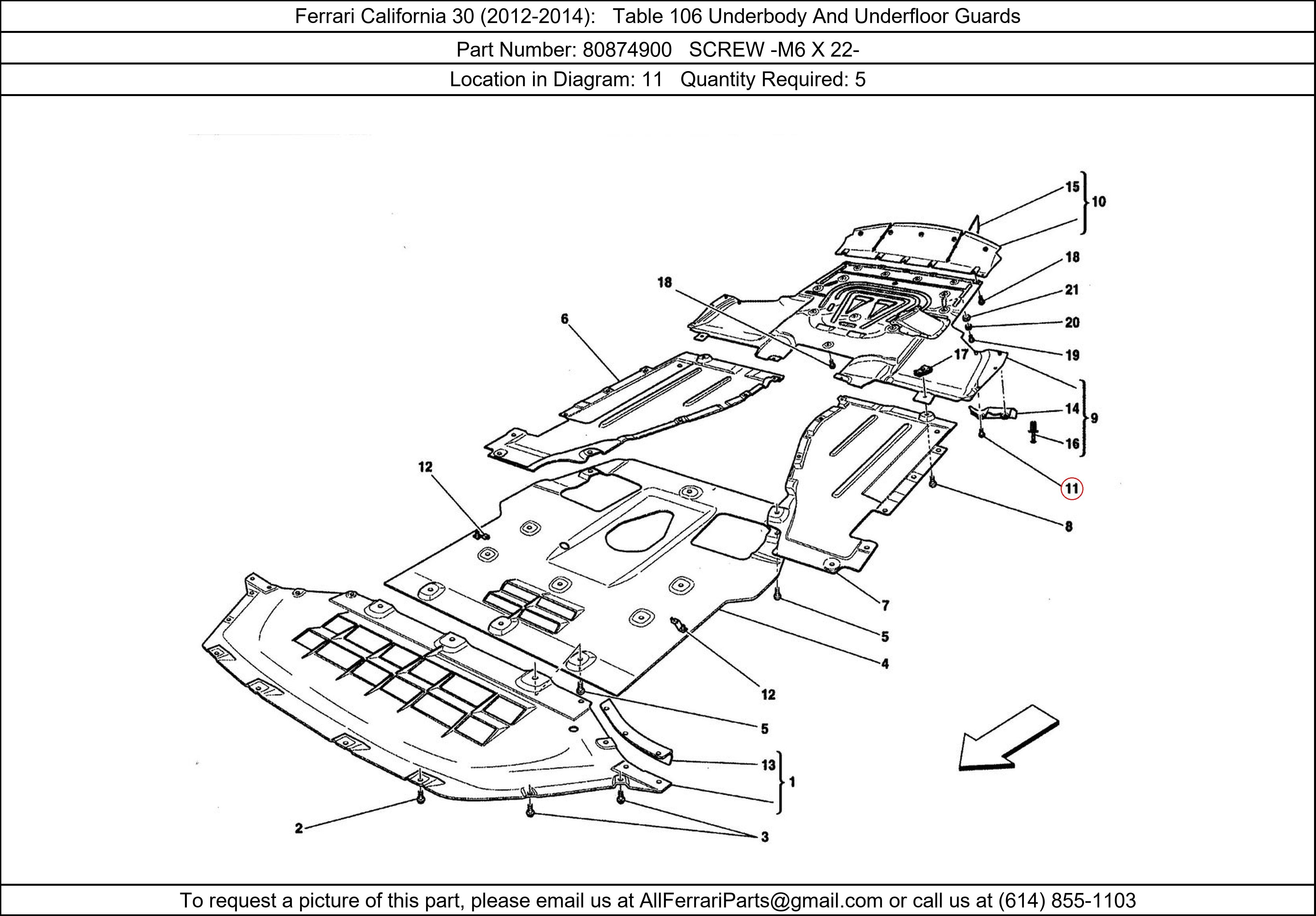 Ferrari Part 80874900