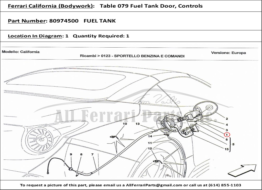 Ferrari Part 80974500