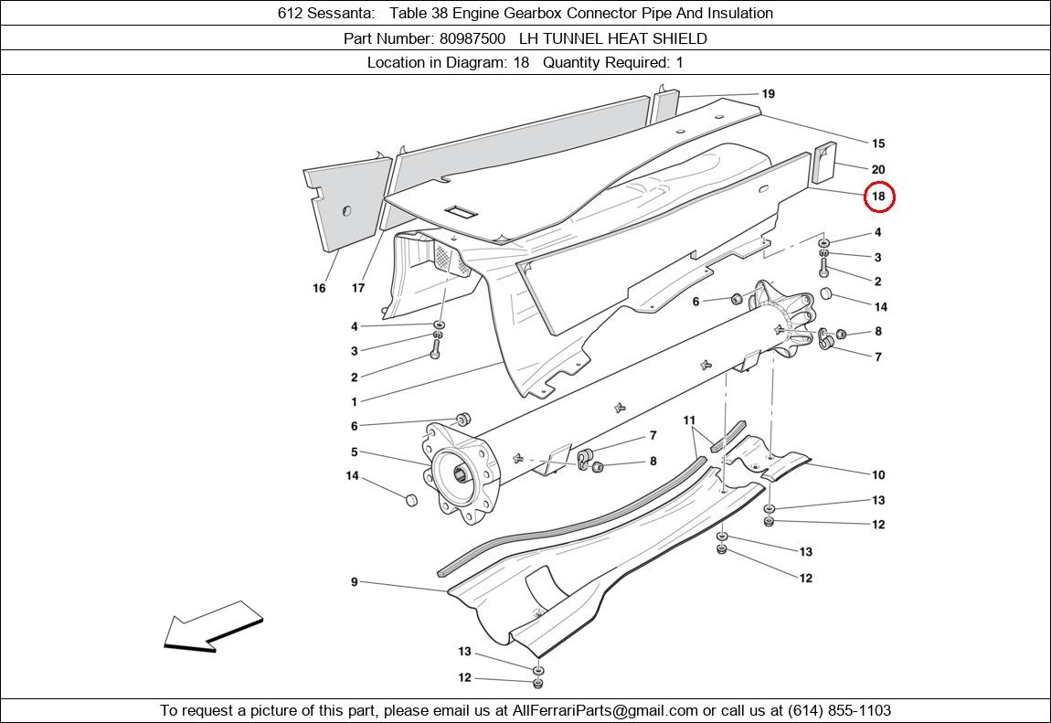 Ferrari Part 80987500