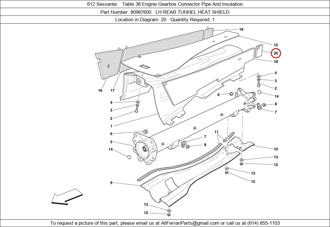 Ferrari Part 80987600