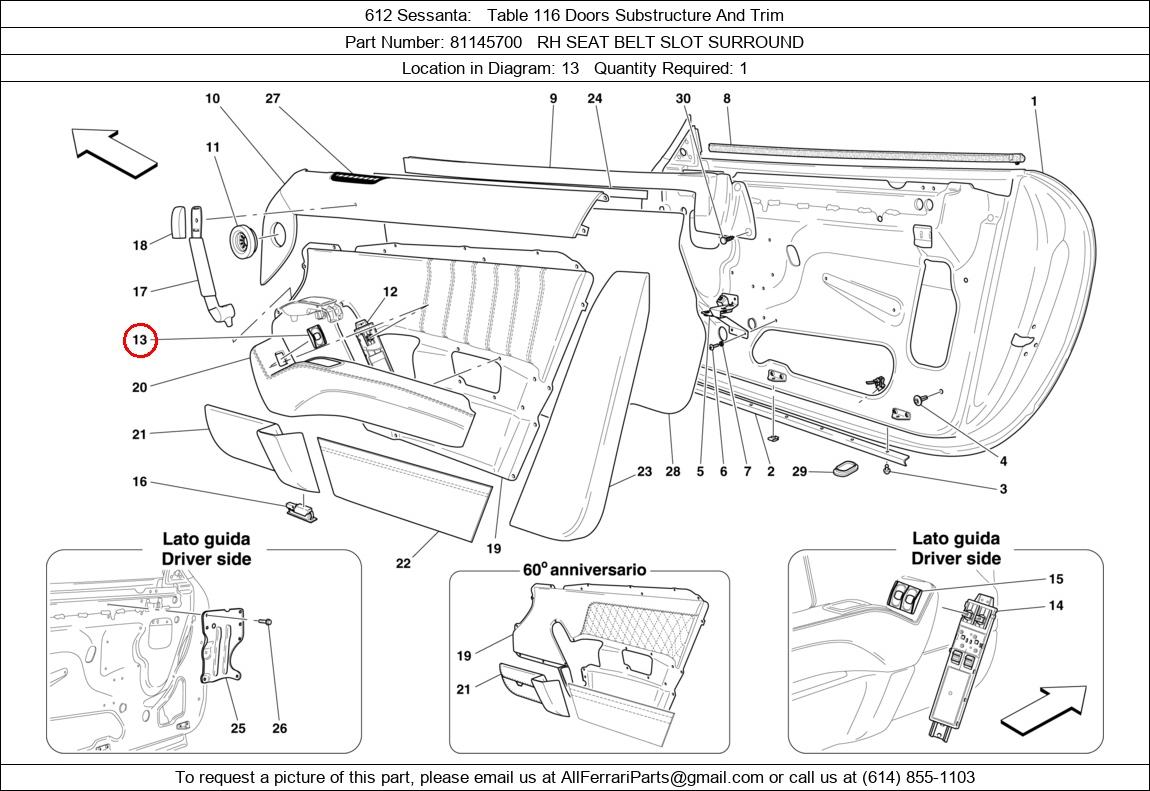 Ferrari Part 81145700