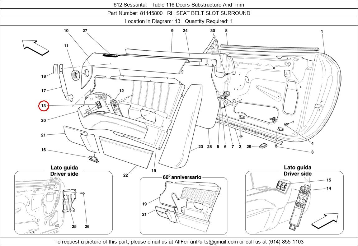 Ferrari Part 81145800