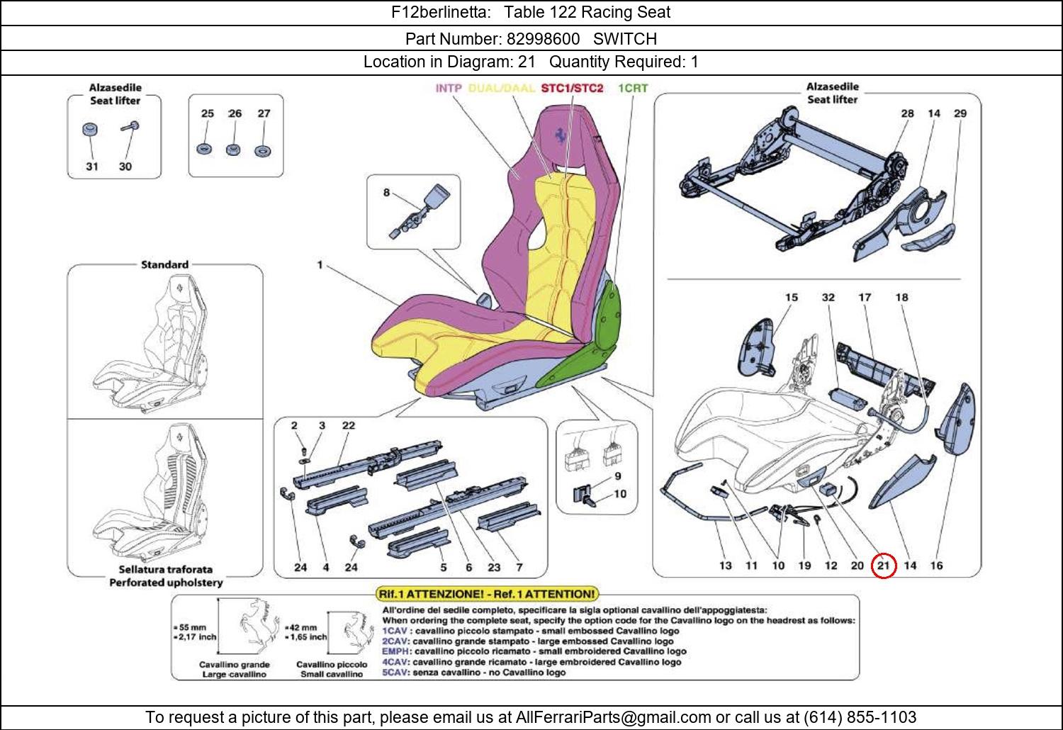 Ferrari Part 82998600