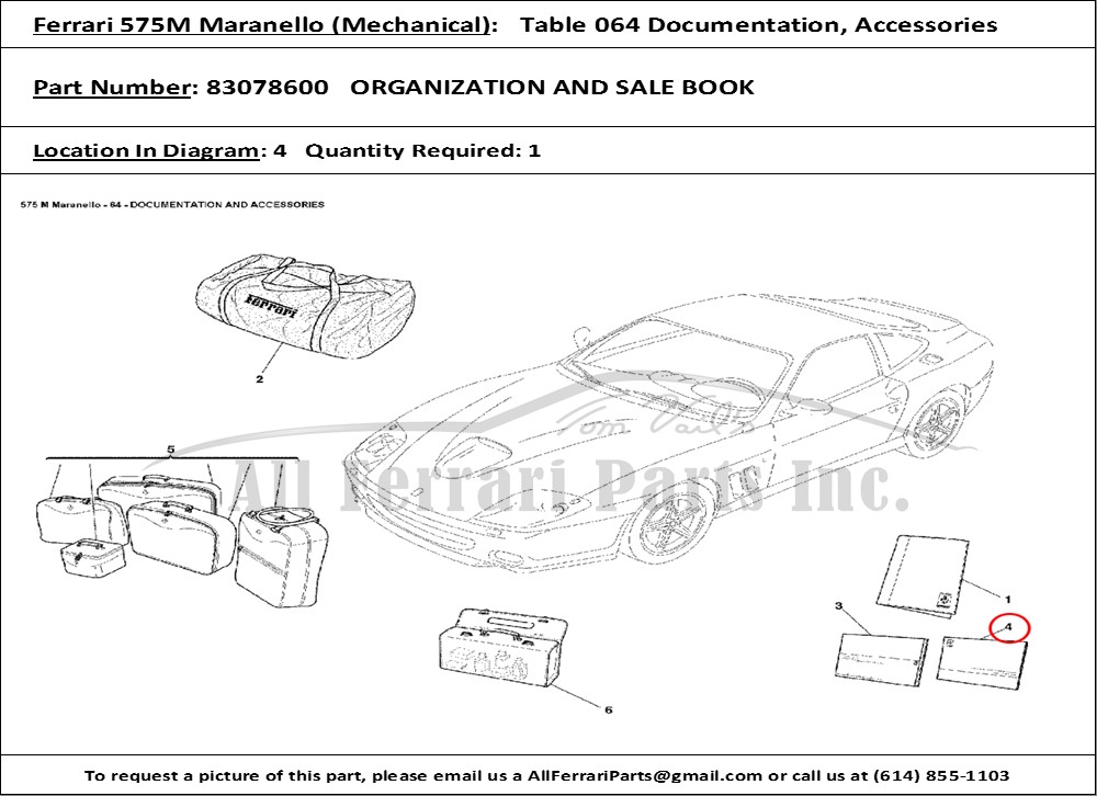 Ferrari Part 83078600