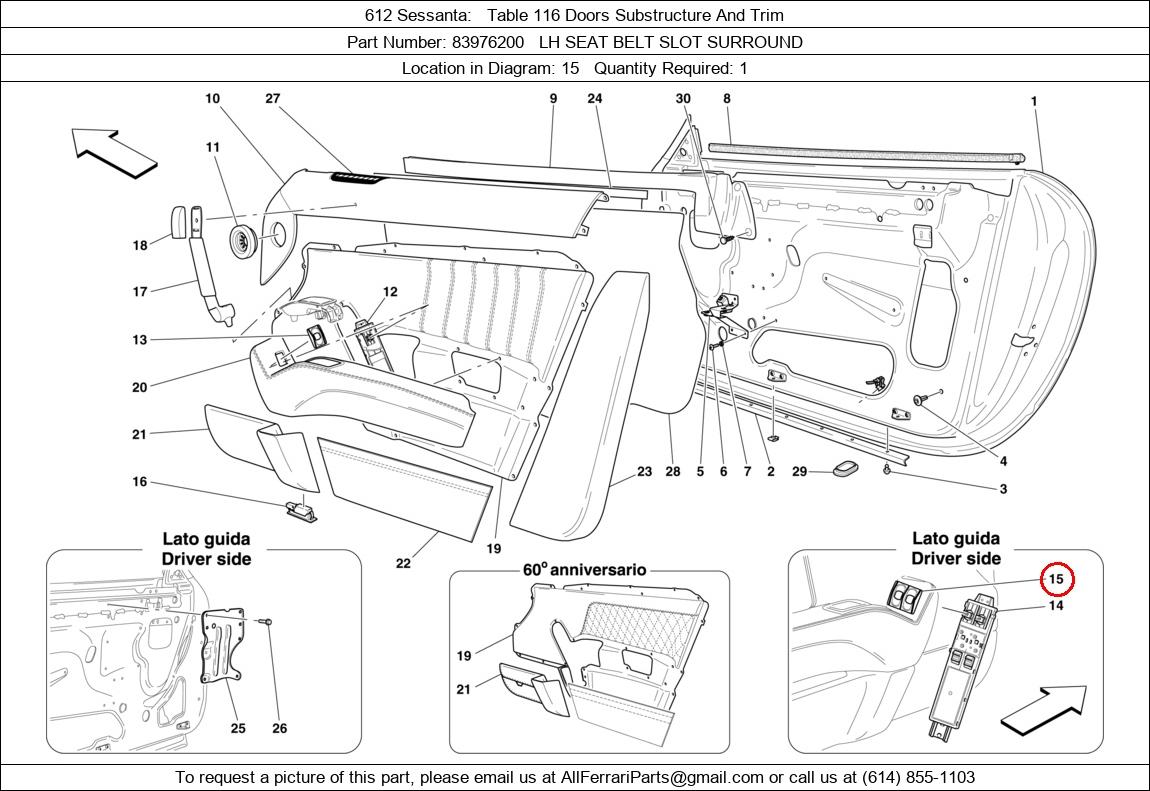 Ferrari Part 83976200