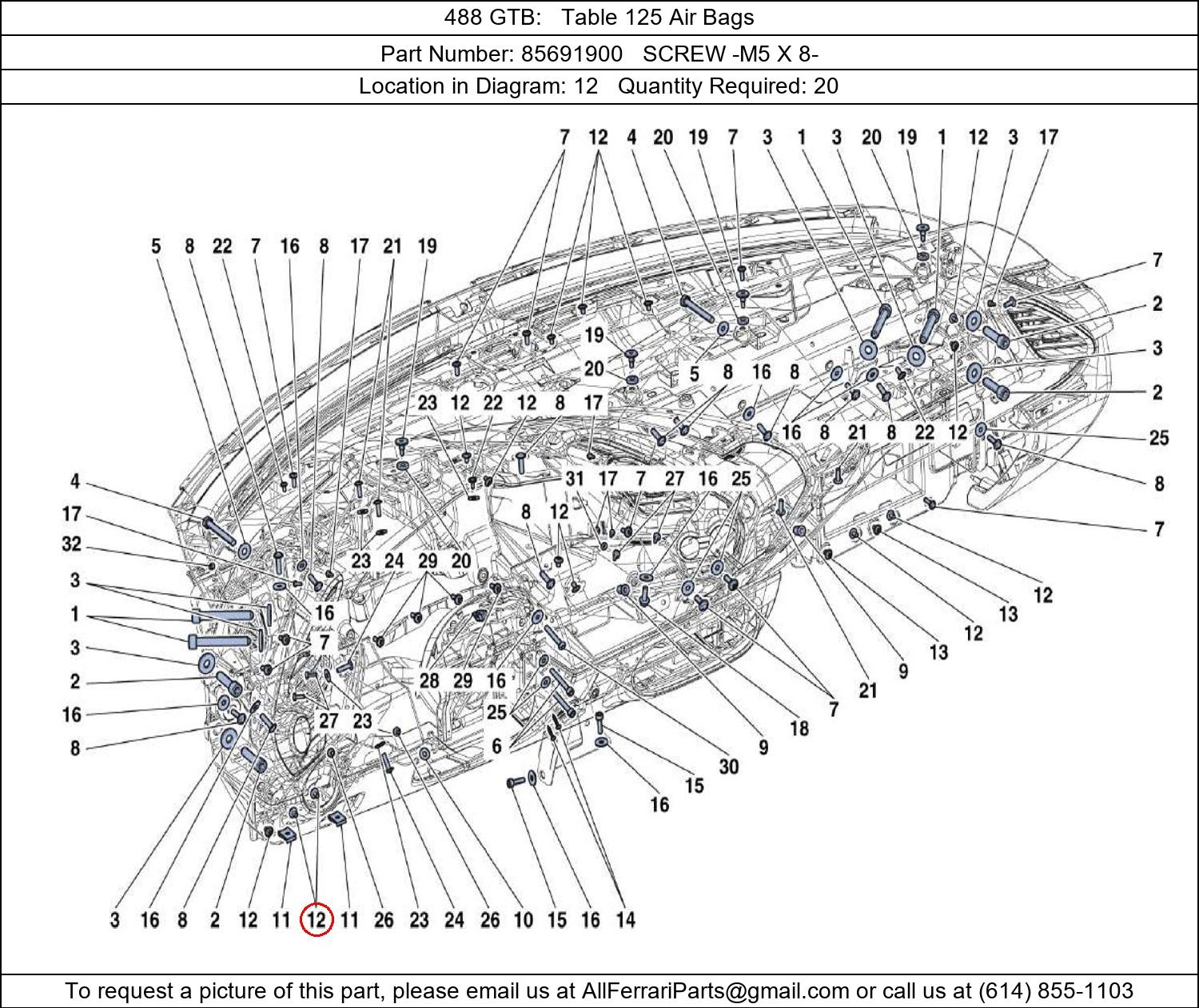 Ferrari Part 85691900