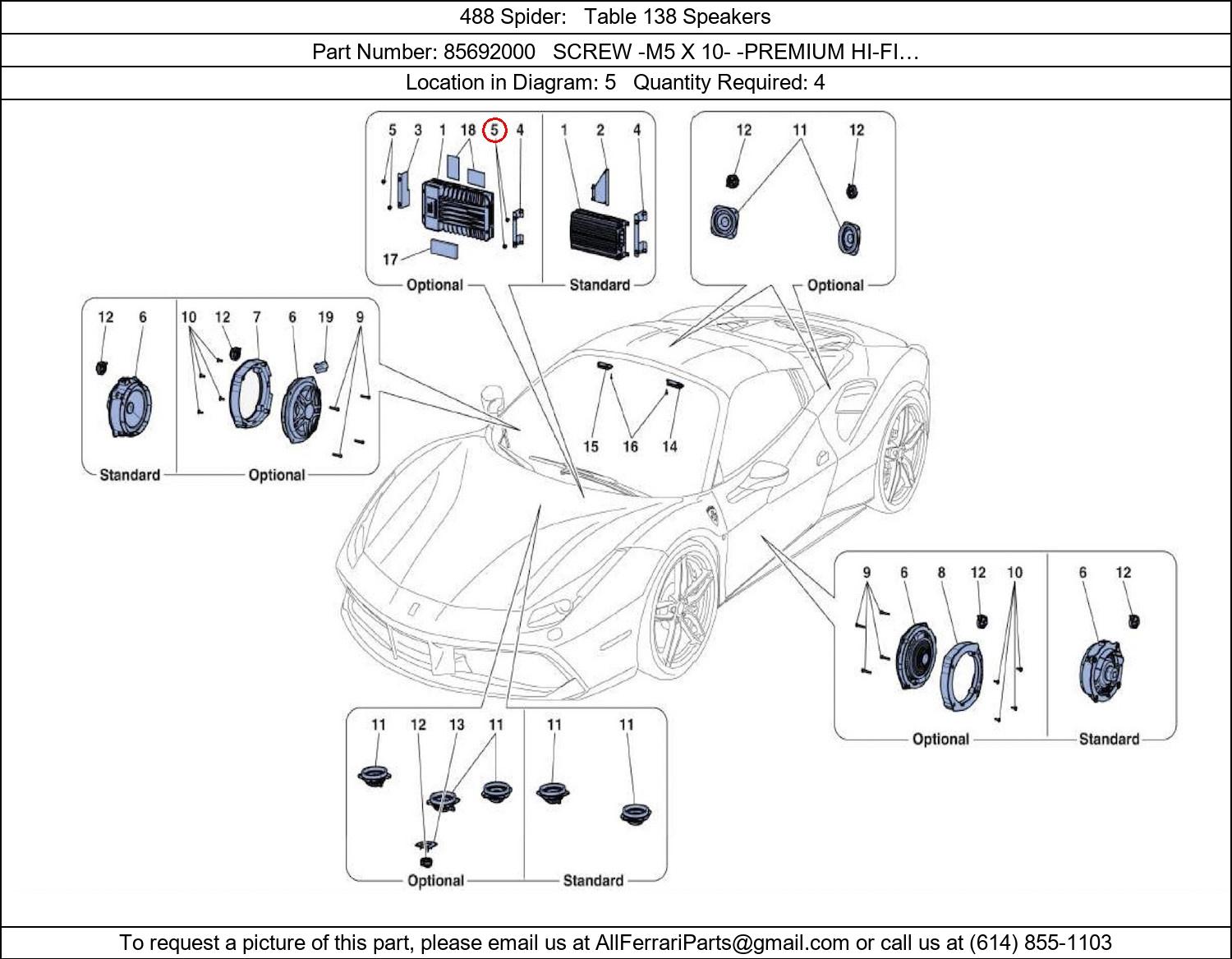 Ferrari Part 85692000