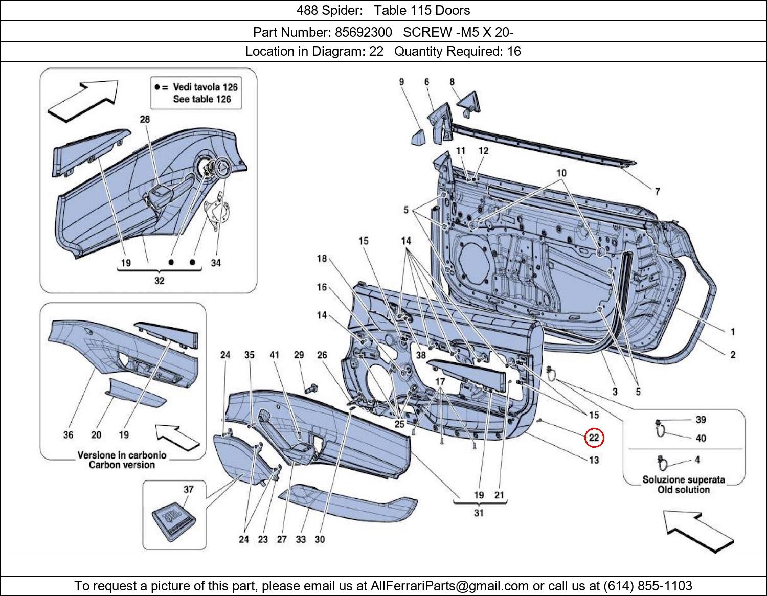 Ferrari Part 85692300