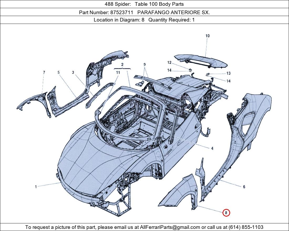 Ferrari Part 87523711