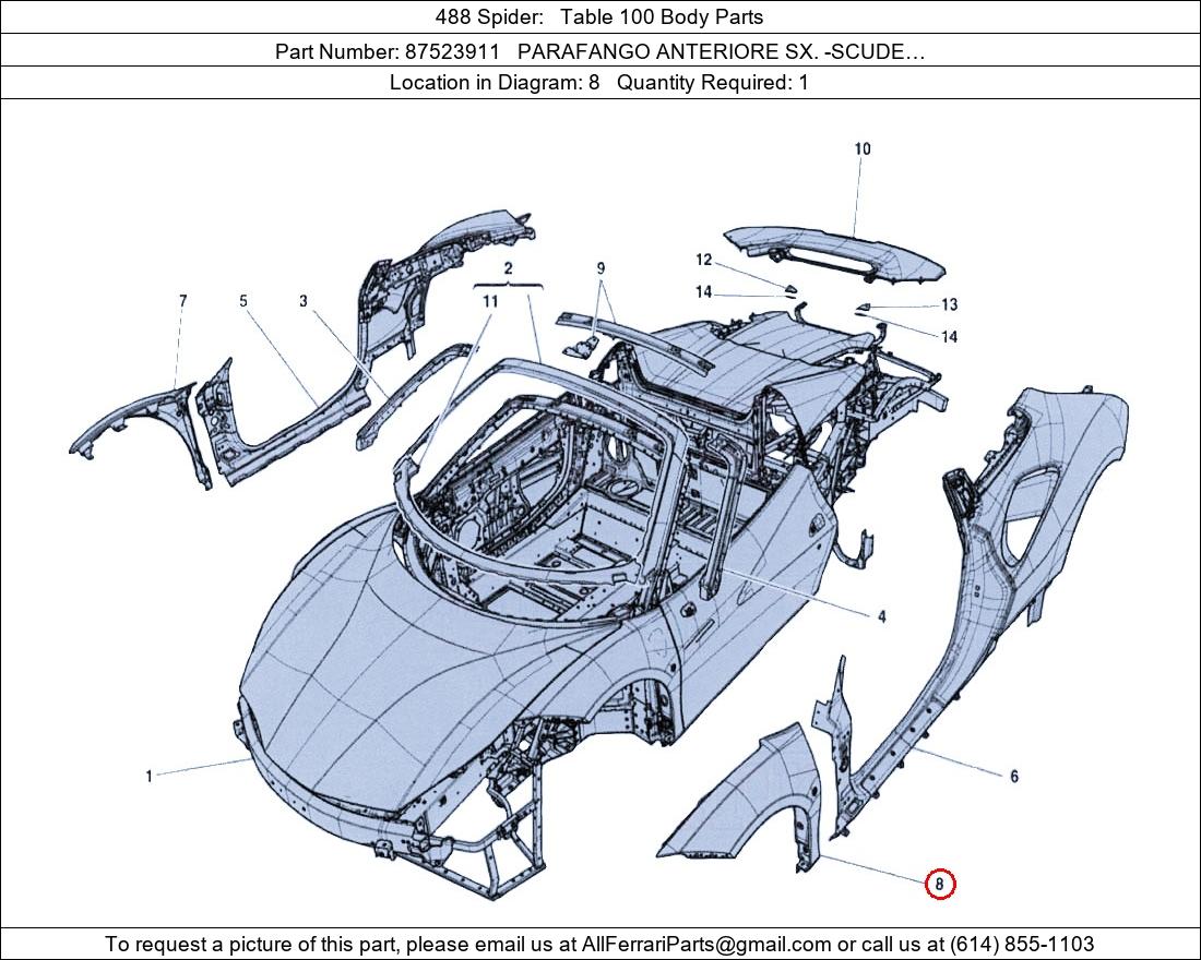 Ferrari Part 87523911