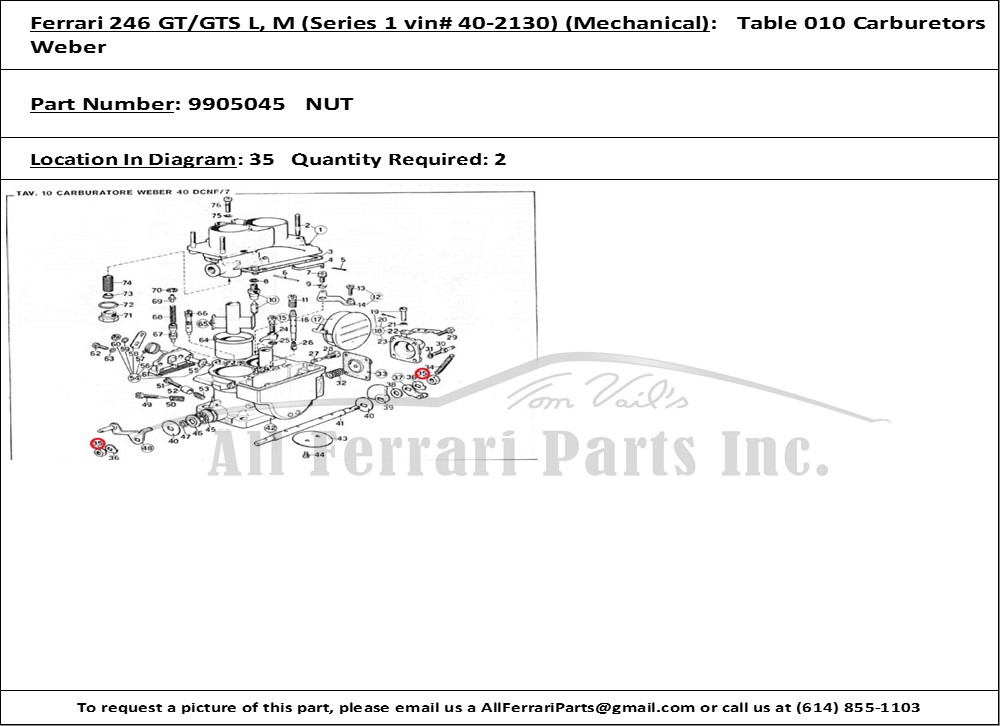 Ferrari Part 9905045