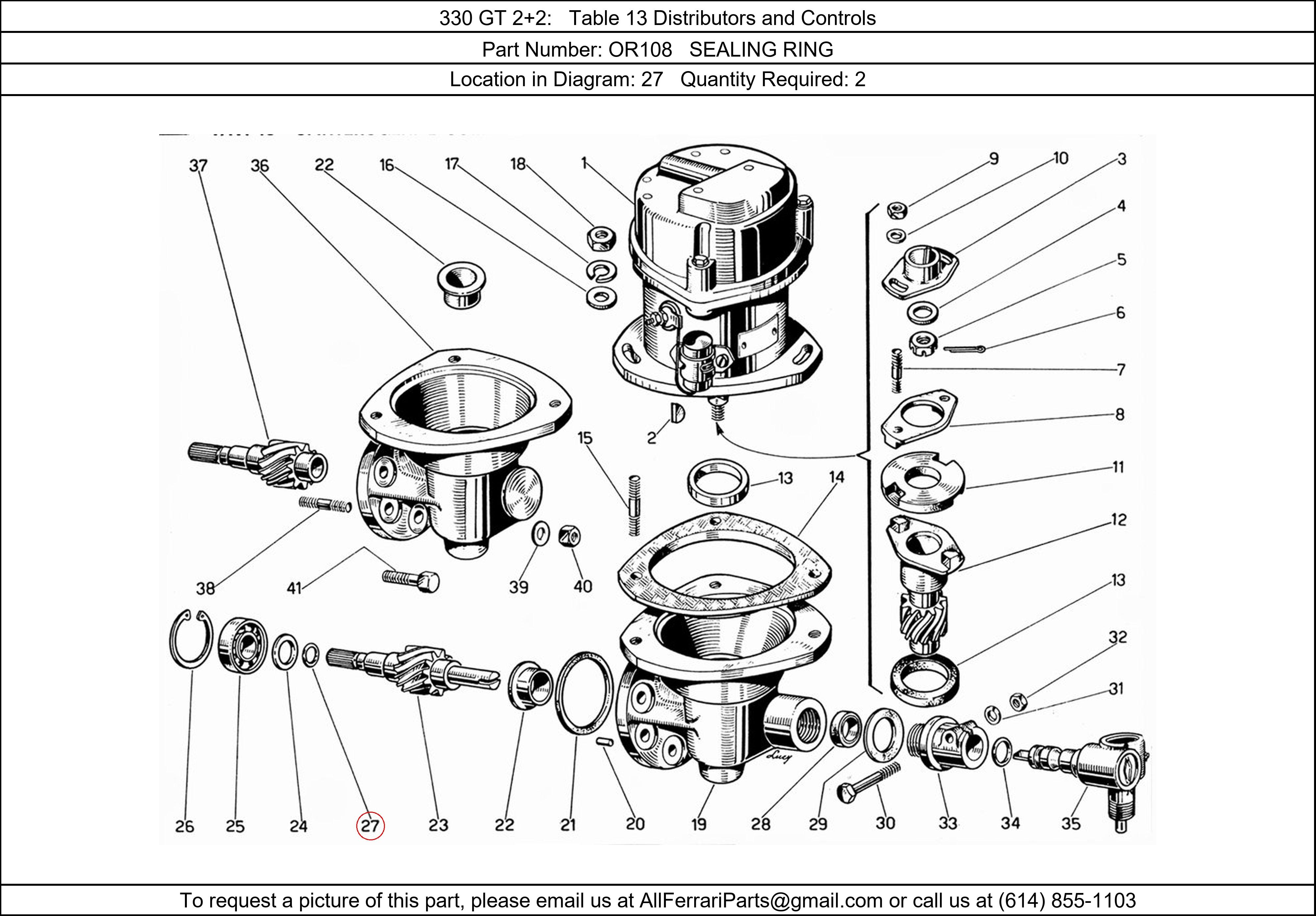 Ferrari Part OR108