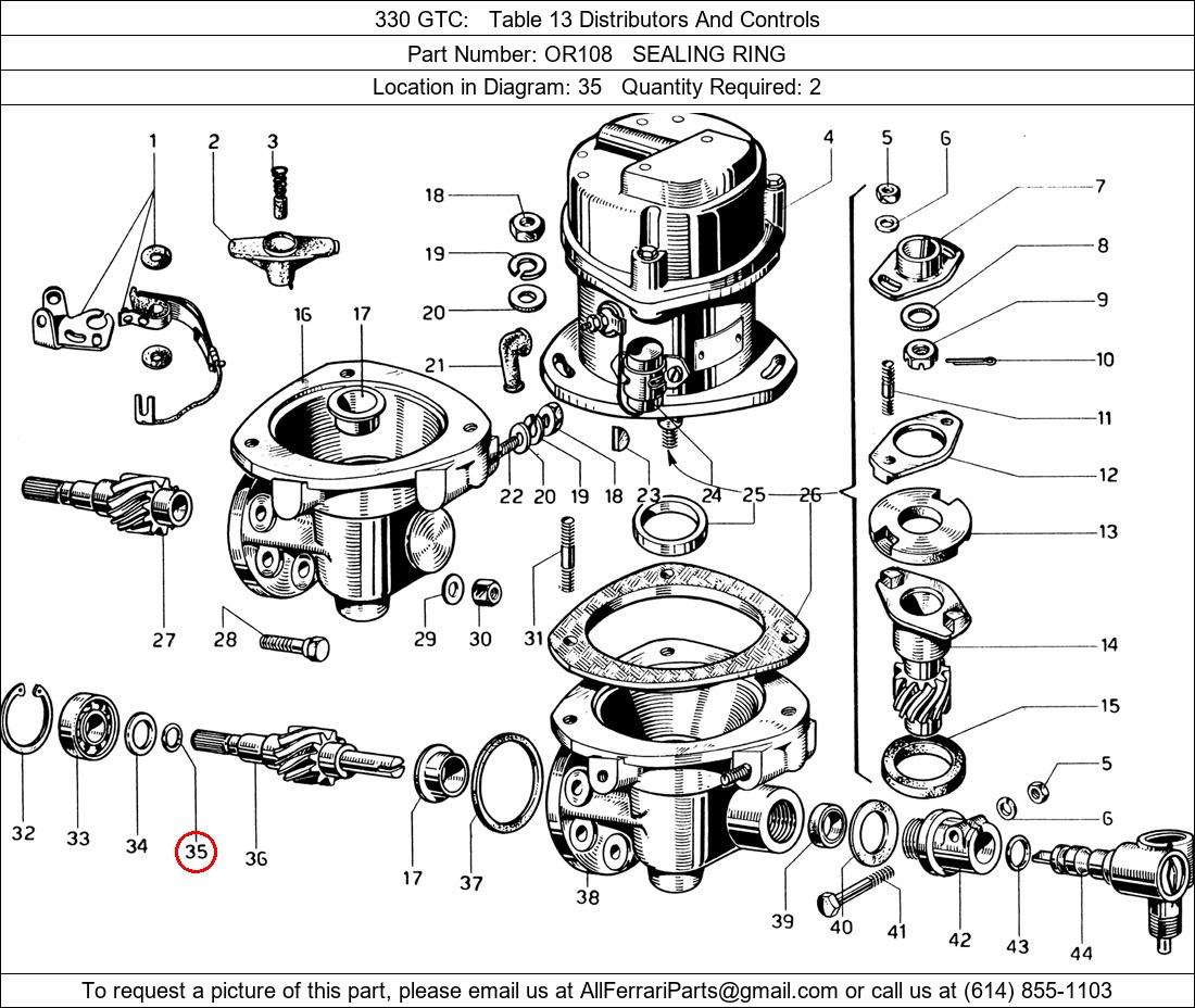Ferrari Part OR108