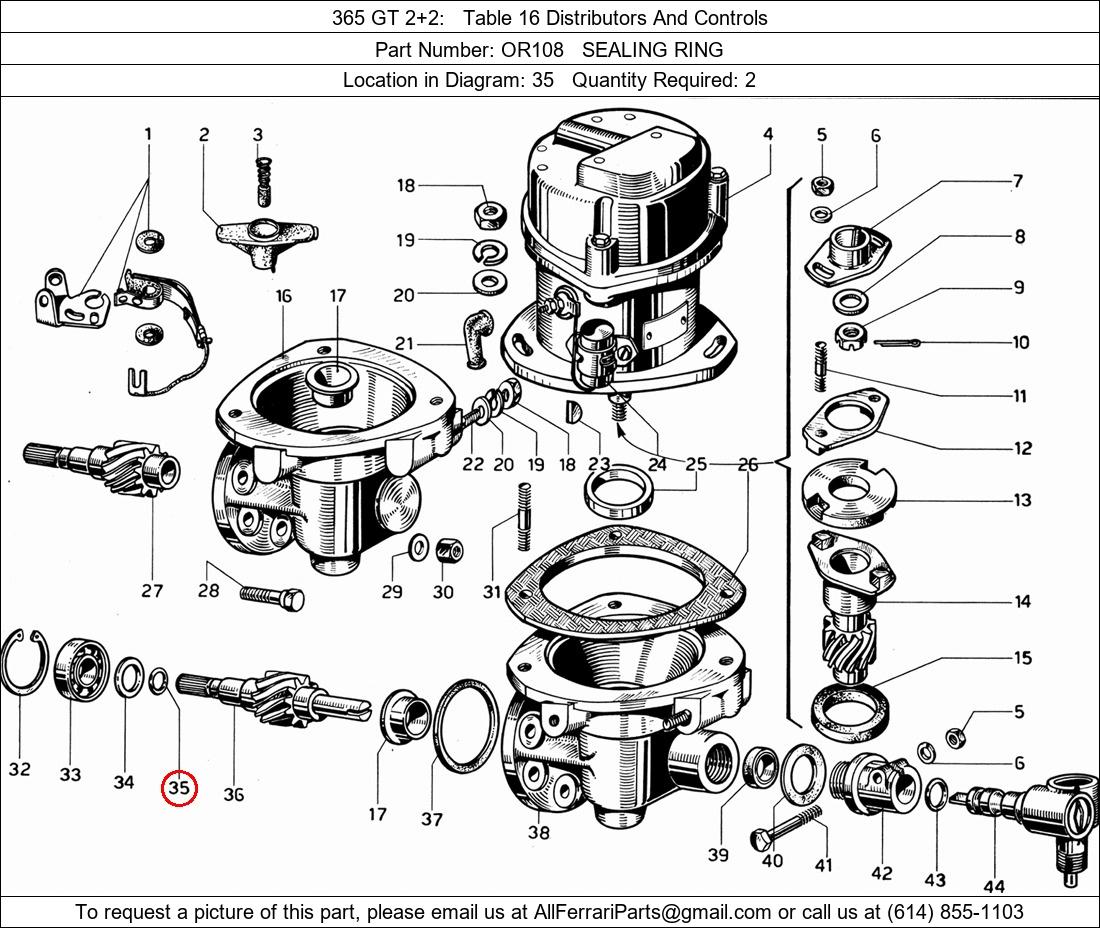 Ferrari Part OR108