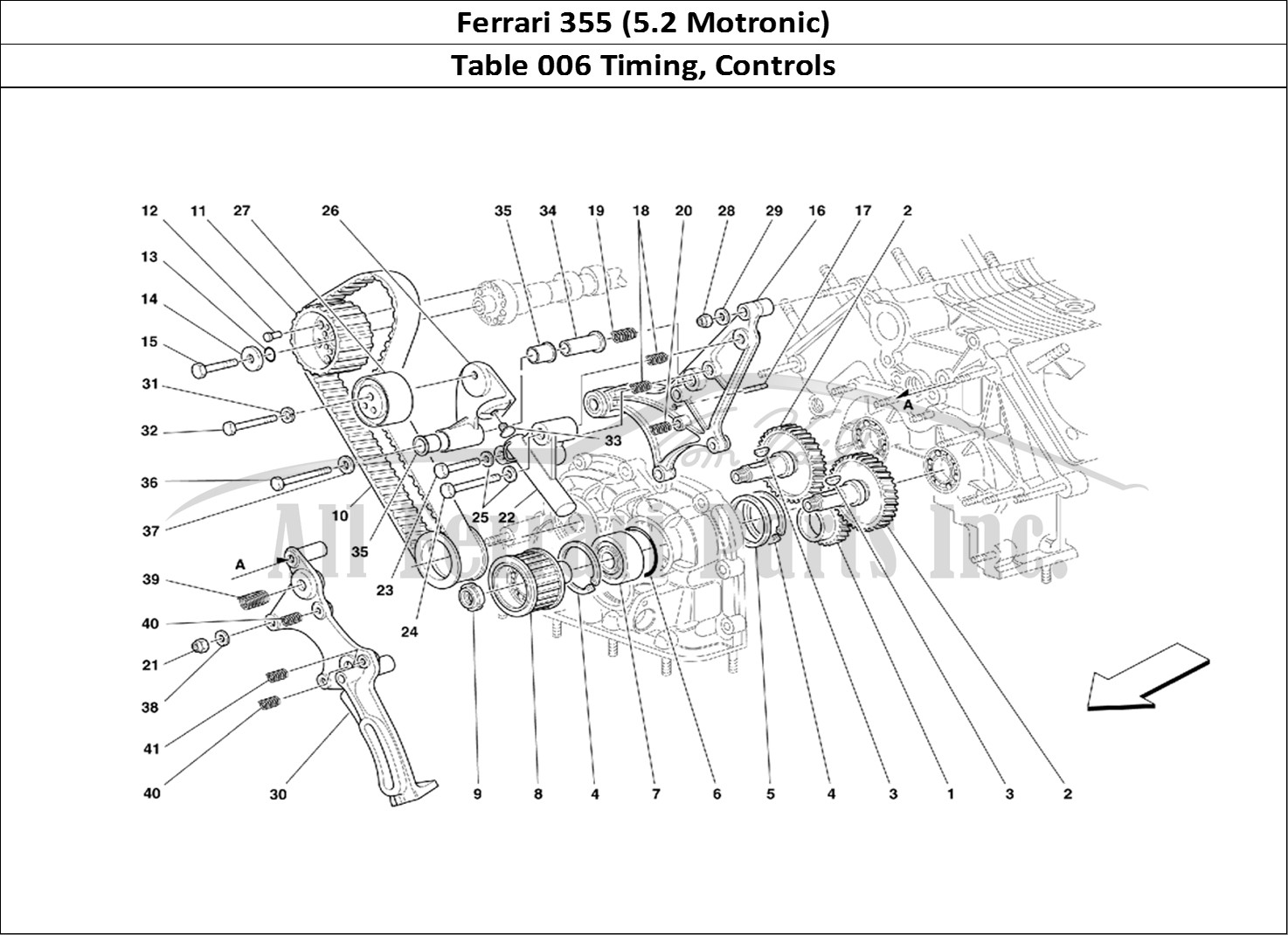 Ferrari Parts Ferrari 355 (5.2 Motronic) Page 006 Timing - Controls
