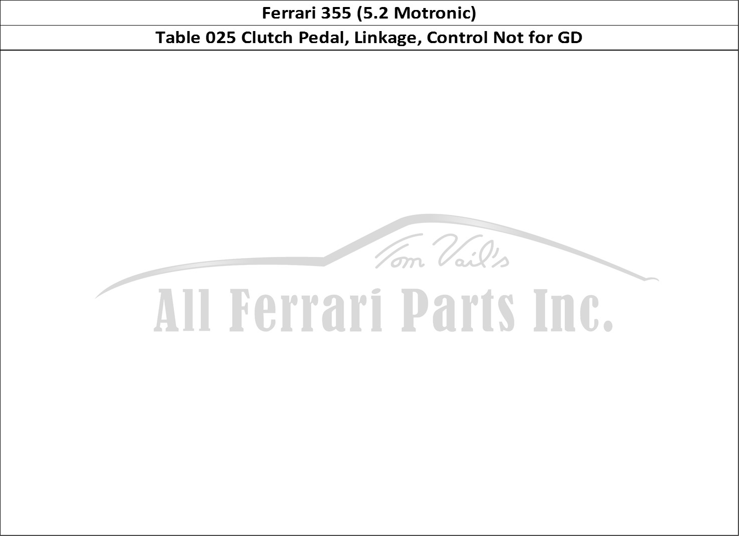 Ferrari Parts Ferrari 355 (5.2 Motronic) Page 025 Clutch Release Control an