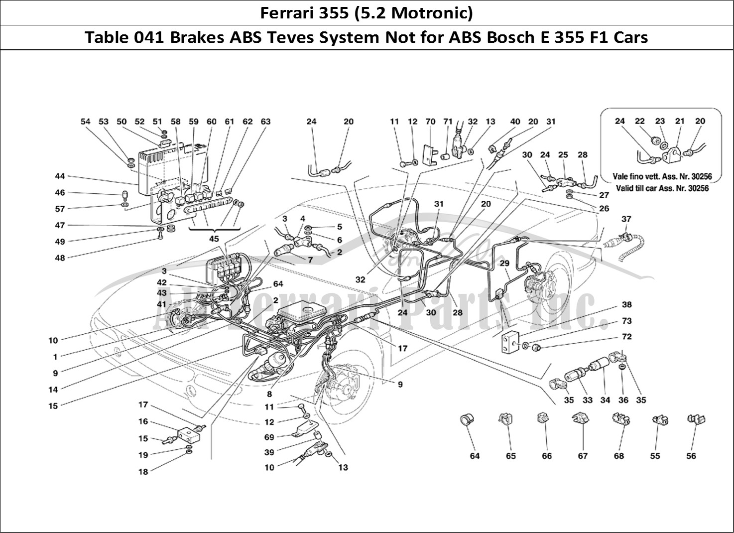 Ferrari Parts Ferrari 355 (5.2 Motronic) Page 041 ABS Teves Brake System -N