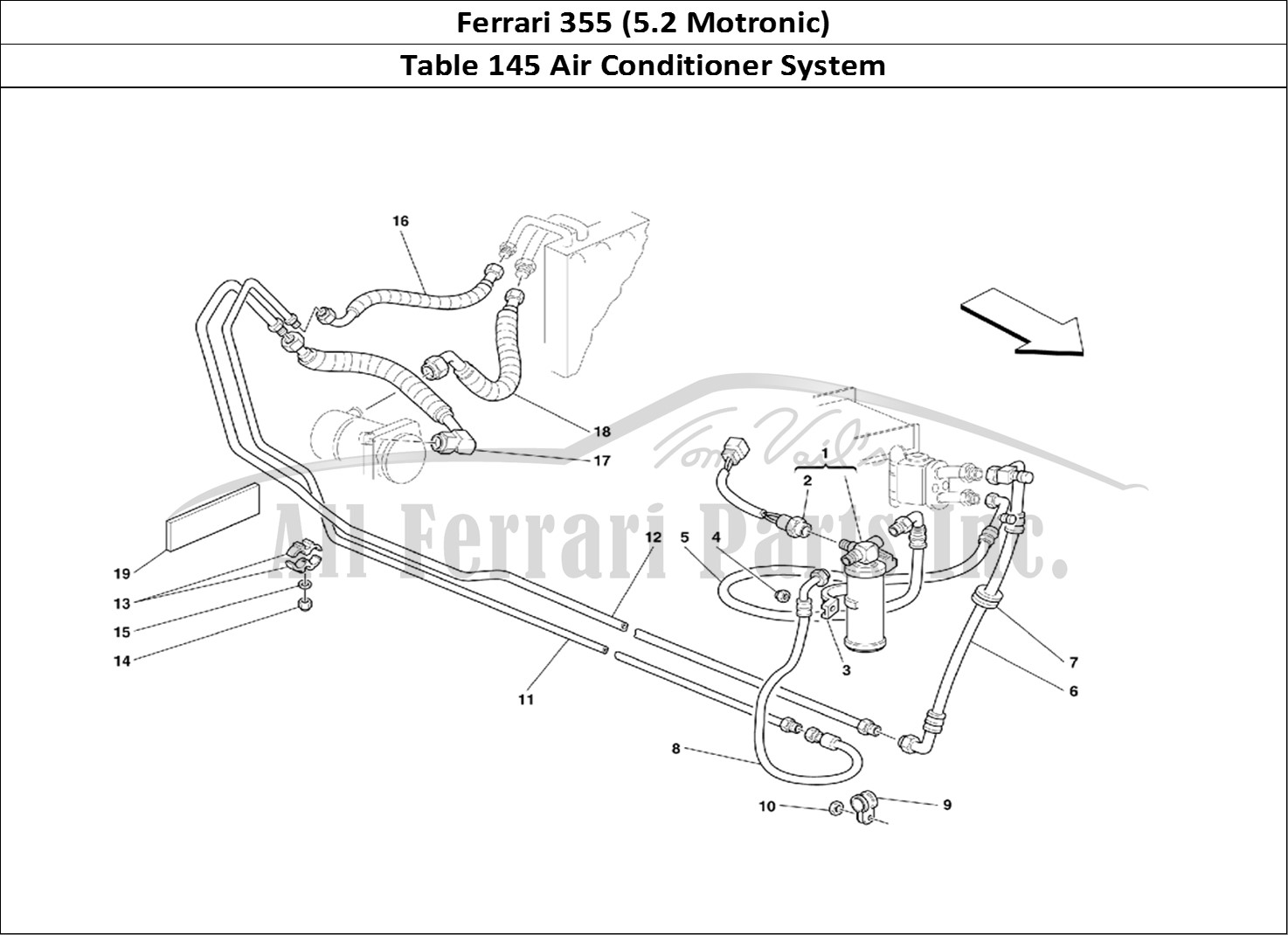 Ferrari Parts Ferrari 355 (5.2 Motronic) Page 145 Air Conditioning System