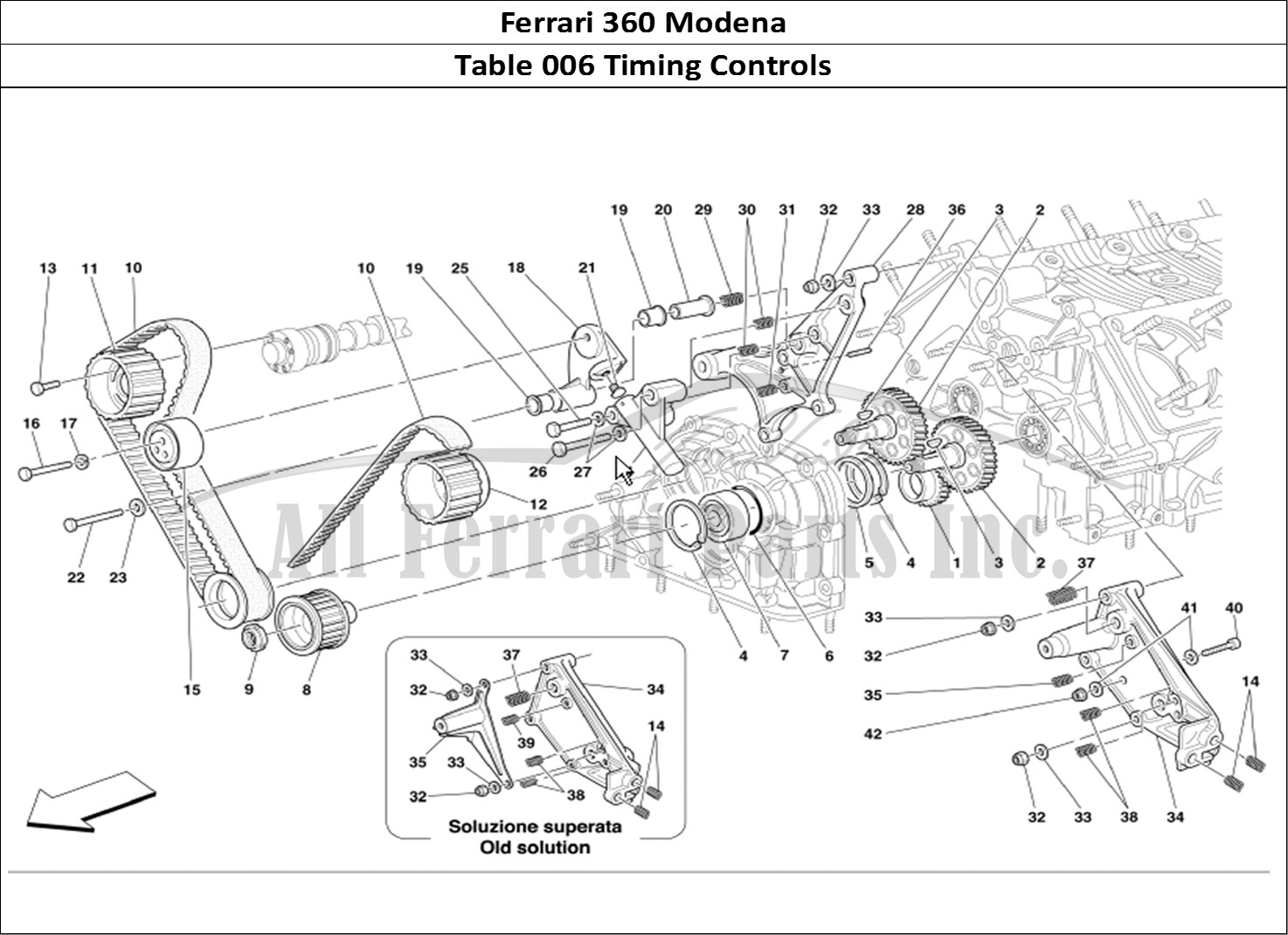Ferrari Parts Ferrari 360 Modena Page 006 Timing Controls