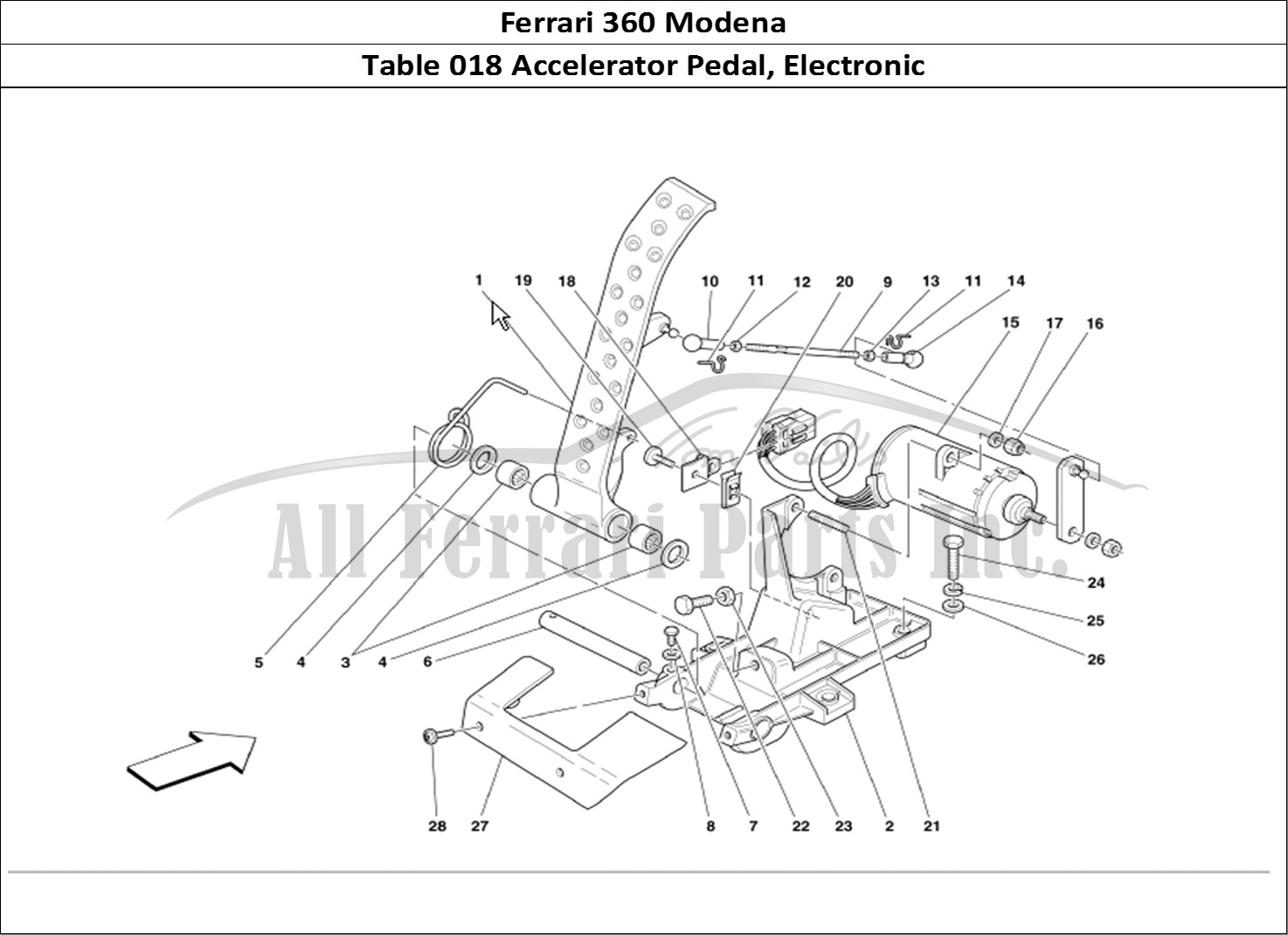Ferrari Parts Ferrari 360 Modena Page 018 Electronic Accelerator Pe