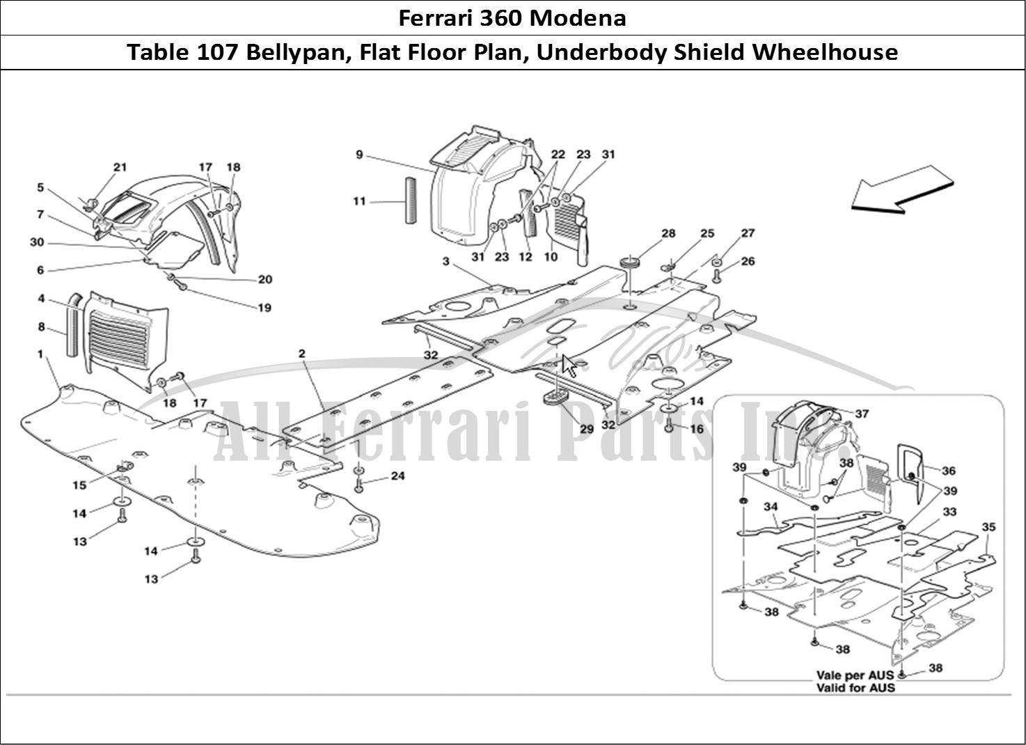 Ferrari Parts Ferrari 360 Modena Page 107 Flat Floor Pan and Wheelh