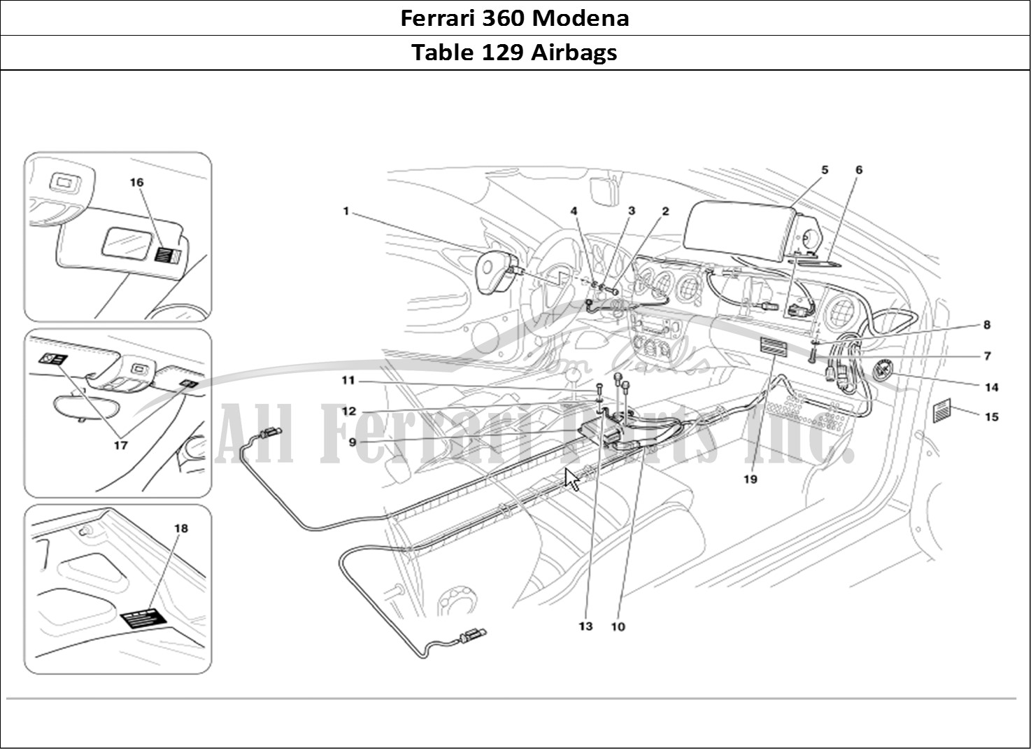 Ferrari Parts Ferrari 360 Modena Page 129 Air-Bags