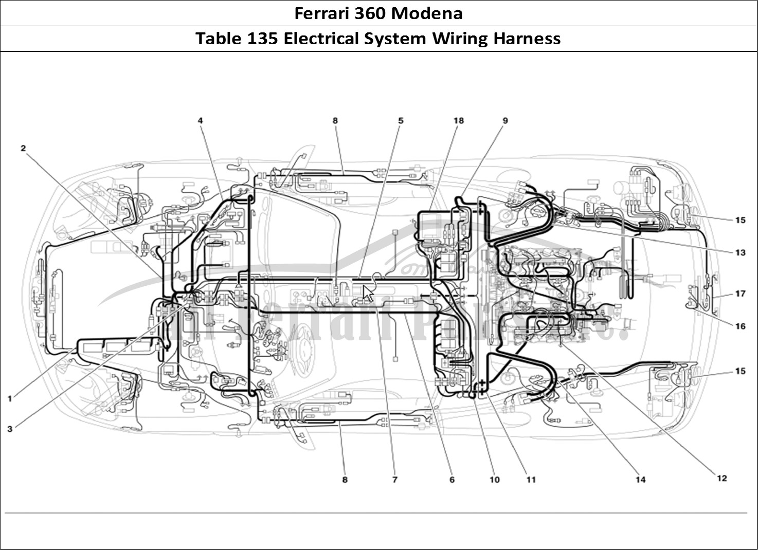 Ferrari Parts Ferrari 360 Modena Page 135 Electrical System