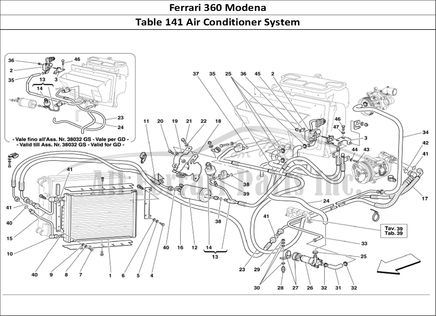 Ferrari Parts Ferrari 360 Modena Page 141 Air Conditioning System