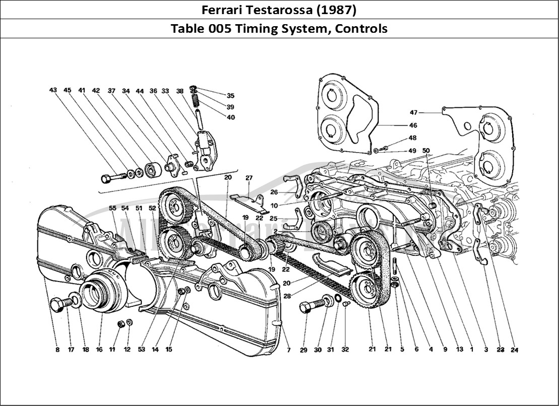 Ferrari Parts Ferrari Testarossa (1987) Page 005 Timing System - Controls