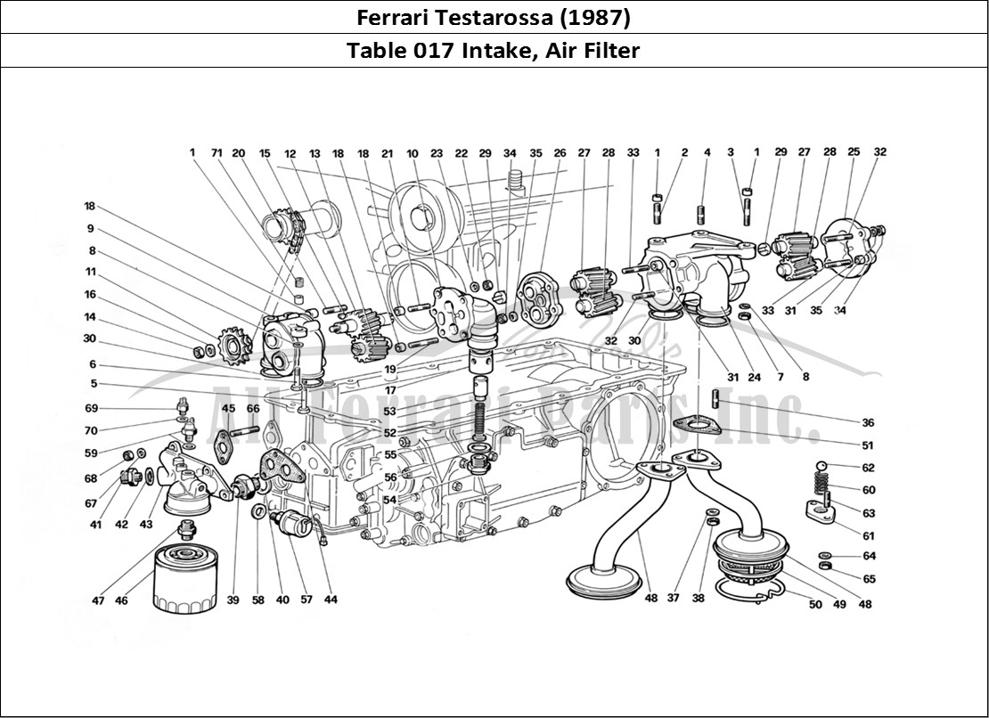 Ferrari Parts Ferrari Testarossa (1987) Page 017 Air Intake