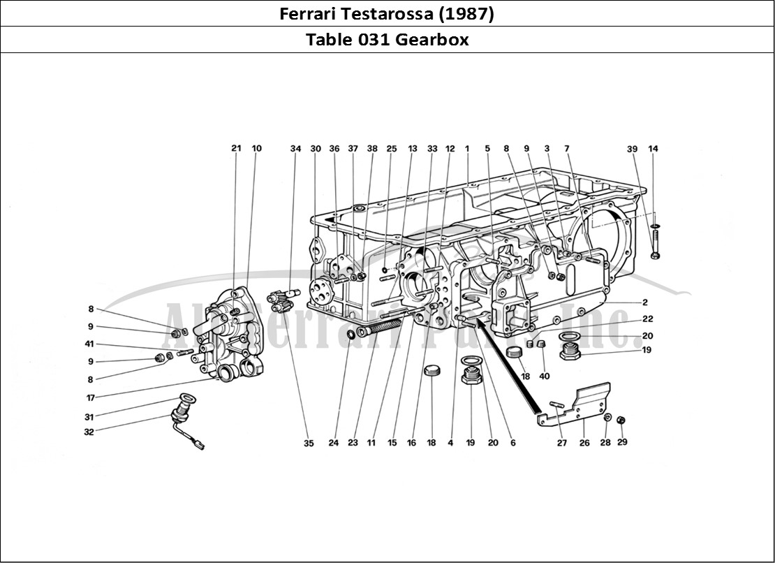 Ferrari Parts Ferrari Testarossa (1987) Page 031 Gear Box