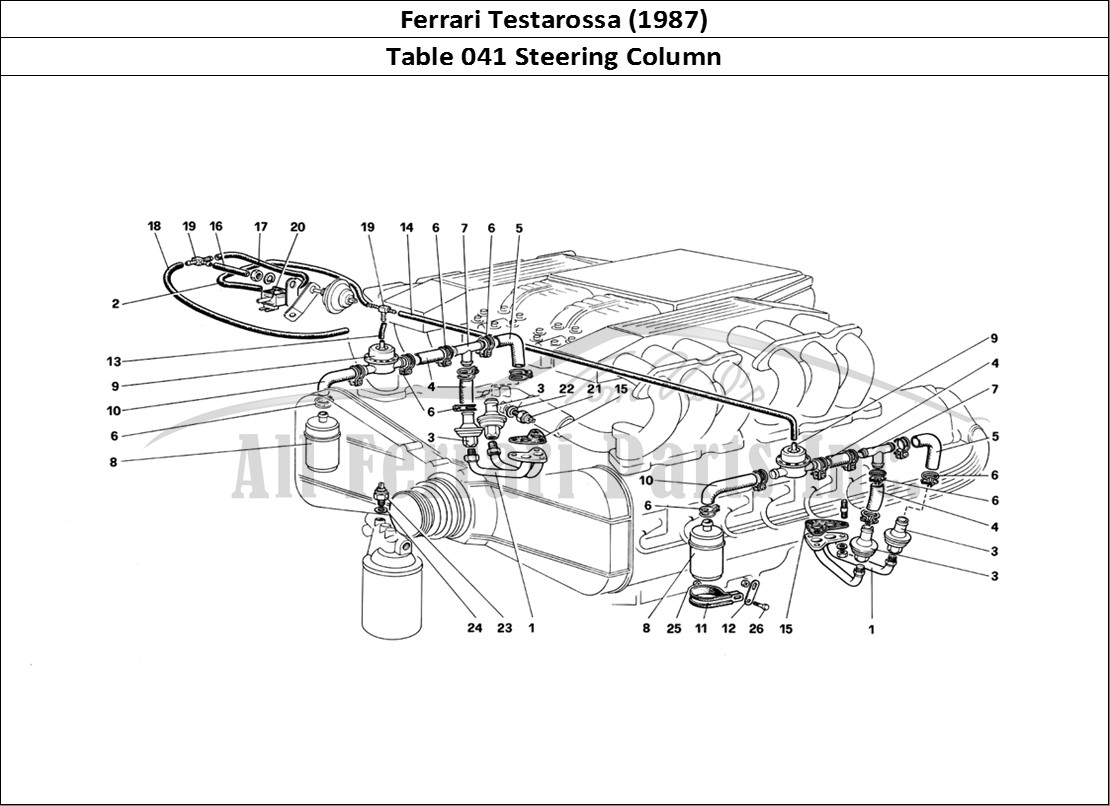 Ferrari Parts Ferrari Testarossa (1987) Page 041 Steering Column