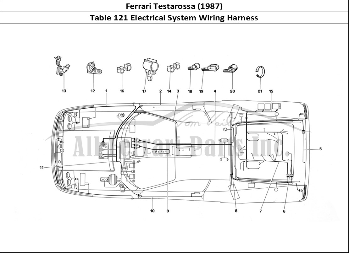 Ferrari Parts Ferrari Testarossa (1987) Page 121 Electric System