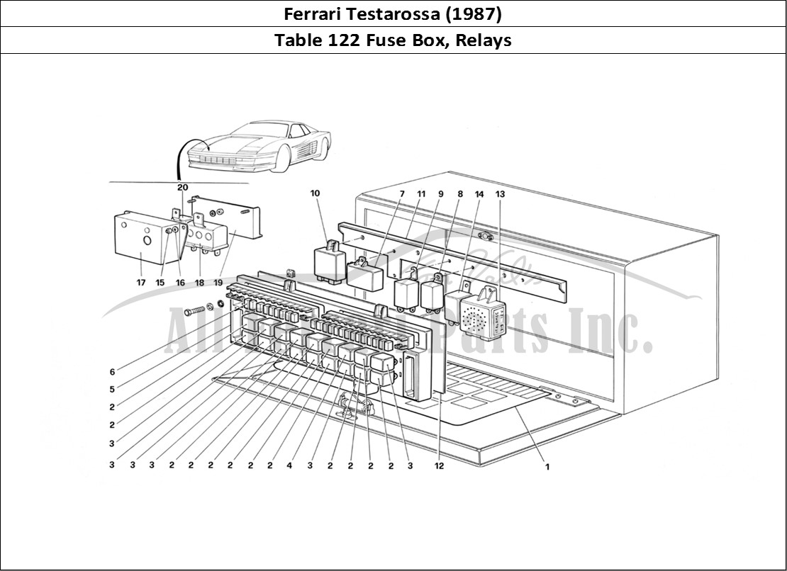 Ferrari Parts Ferrari Testarossa (1987) Page 122 Valves and Electromagneti