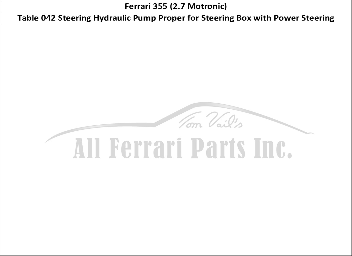 Ferrari Parts Ferrari 355 (2.7 Motronic) Page 042 Hydraulic Steering Pump -