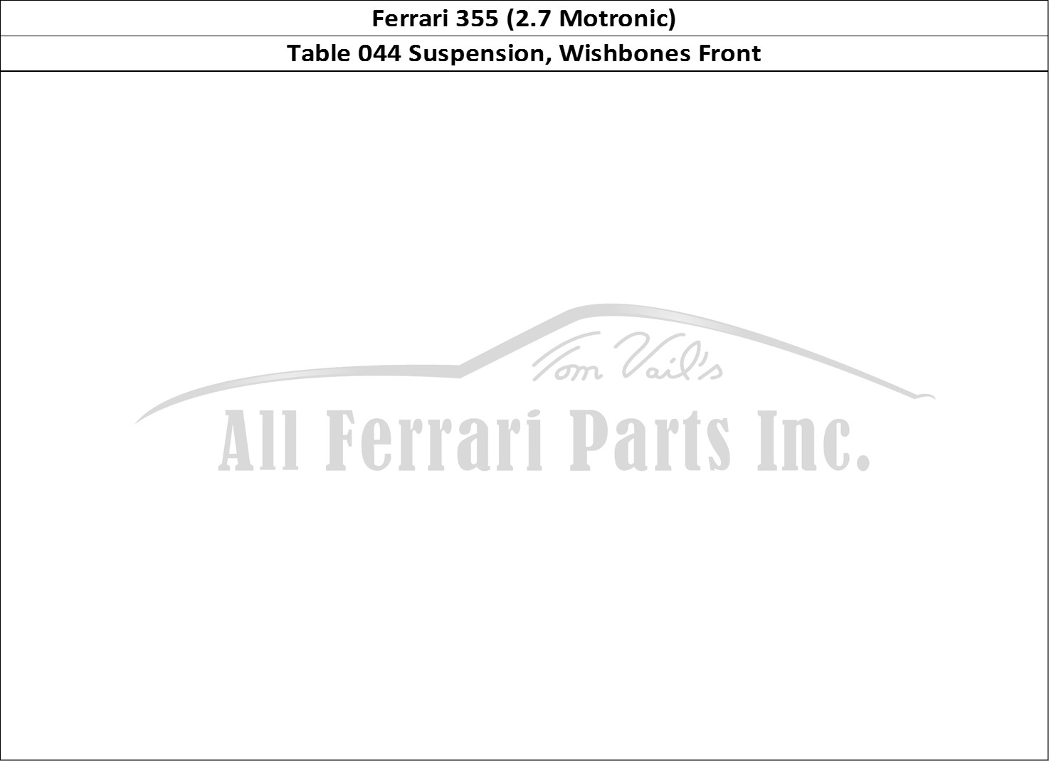 Ferrari Parts Ferrari 355 (2.7 Motronic) Page 044 Front Suspension - Wishbo