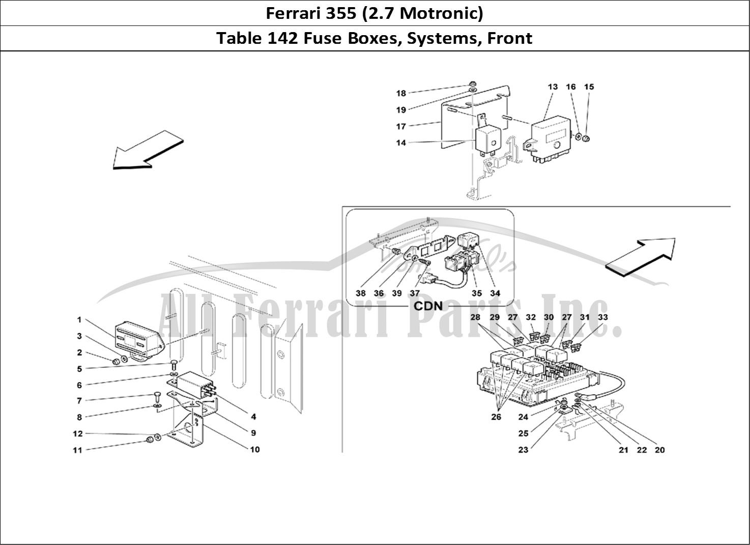 Ferrari Parts Ferrari 355 (2.7 Motronic) Page 142 Electrical Boards and Dev