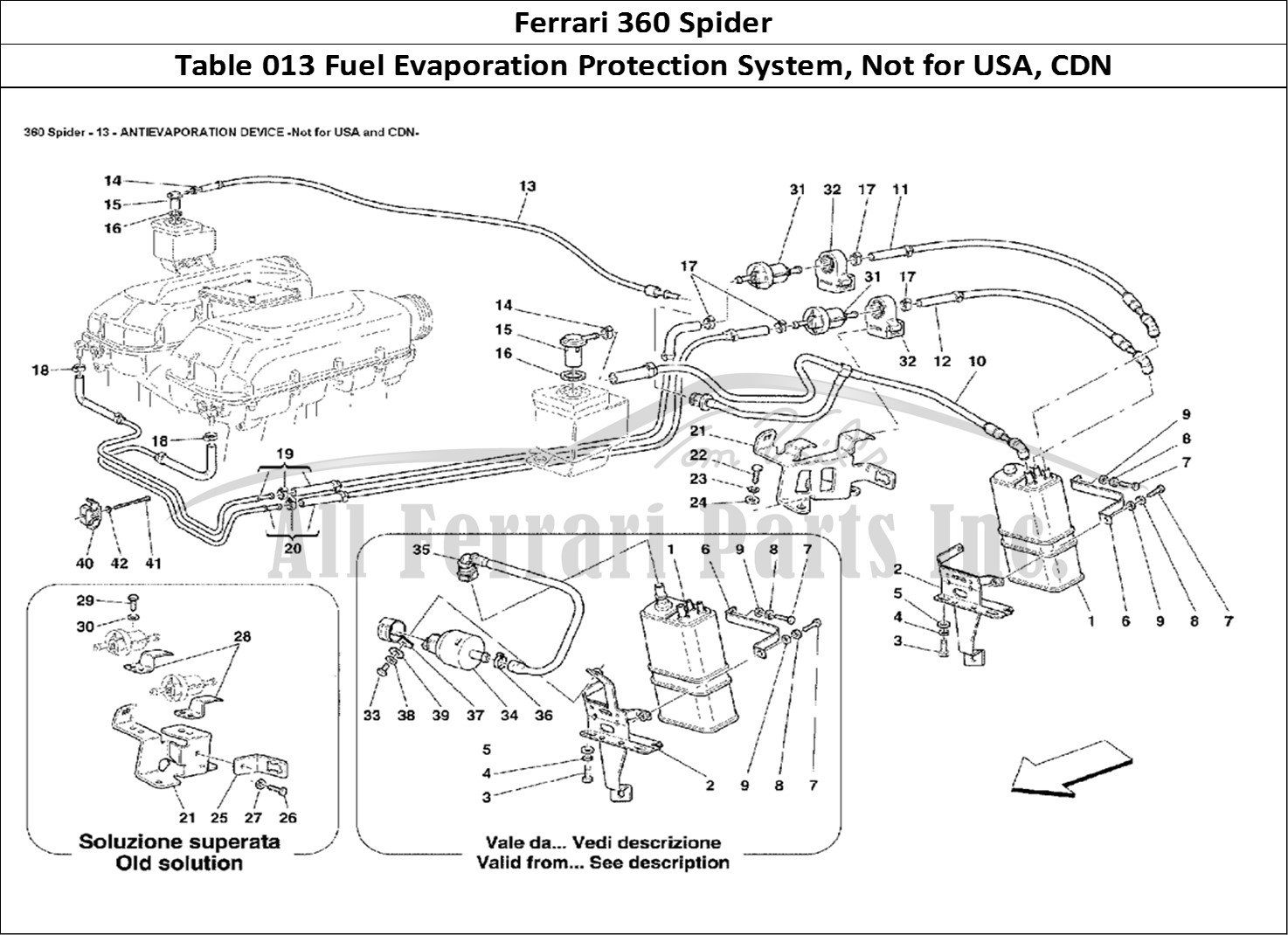 Ferrari Parts Ferrari 360 Spider Page 013 Antievaporation Device -