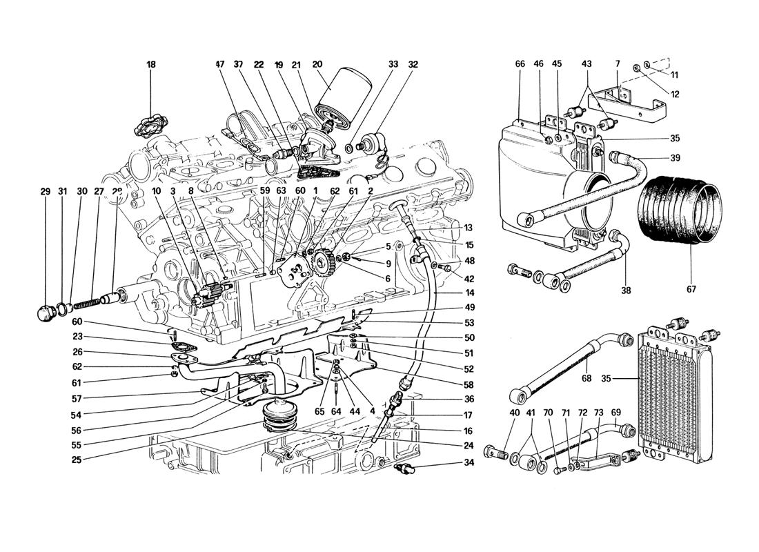 Ferrari Parts Ferrari 328 (1985) Page 020 Lubrication System