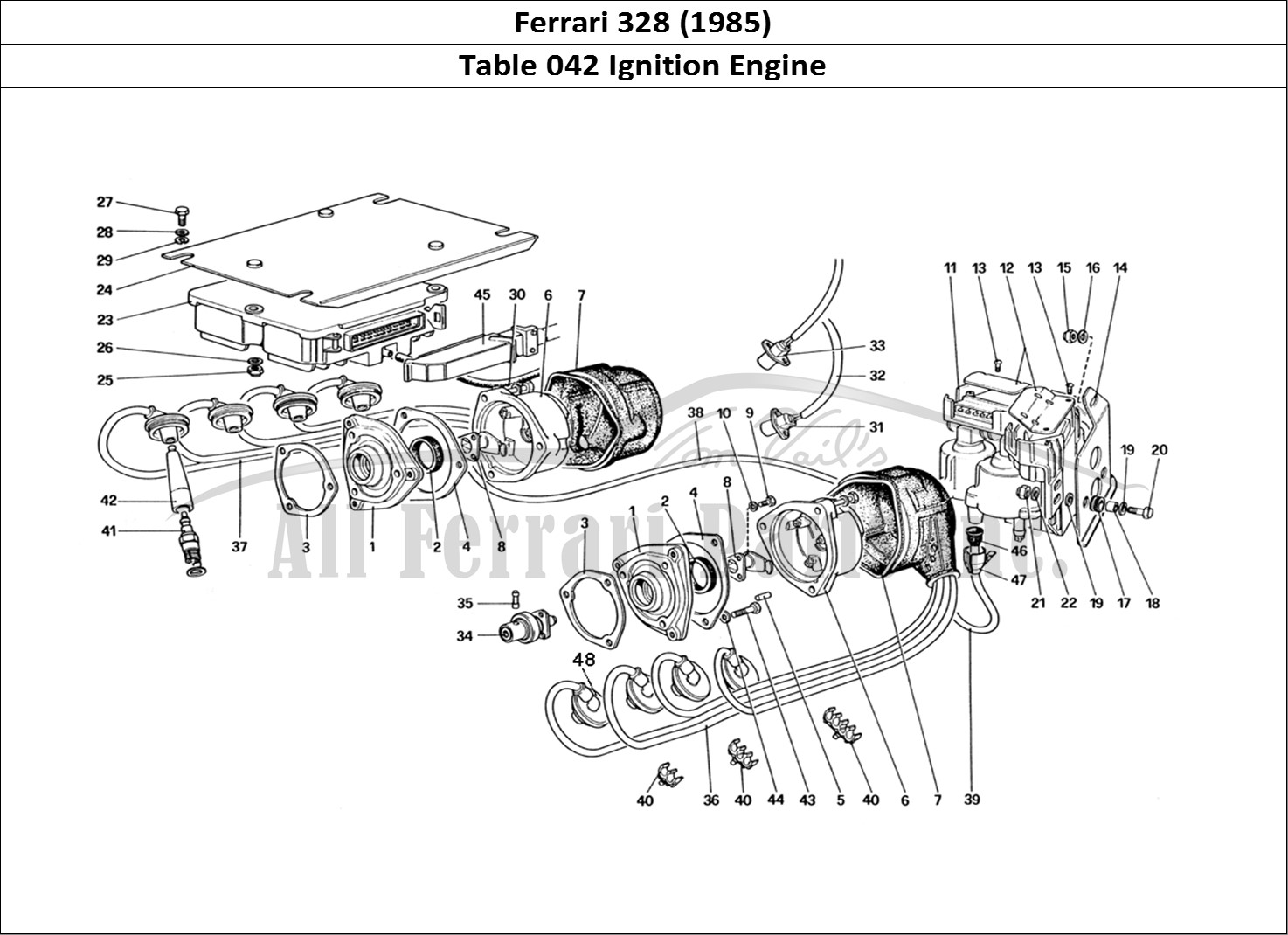 Ferrari Parts Ferrari 328 (1985) Page 042 Engine Ignition