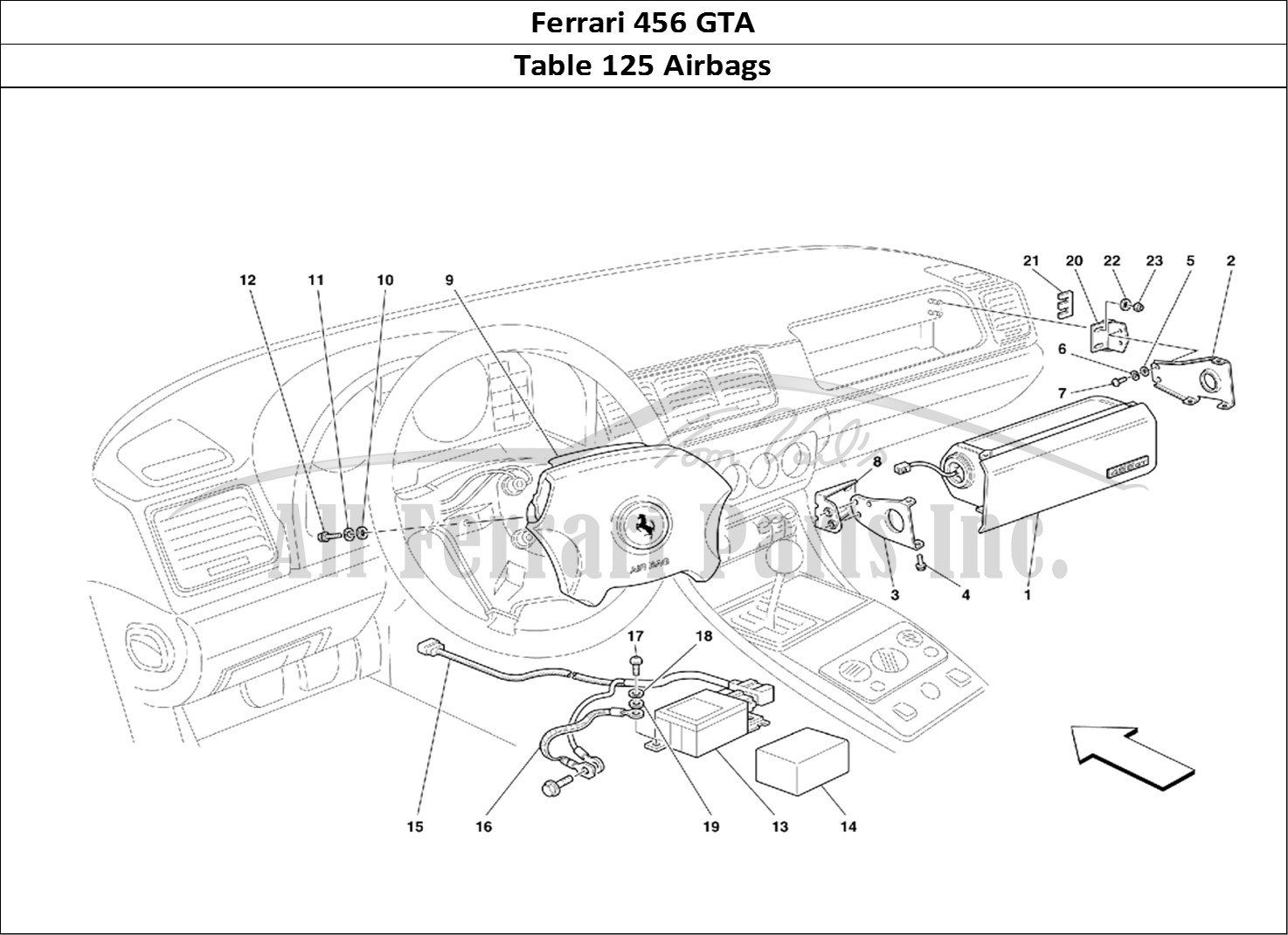 Ferrari Parts Ferrari 456 GT Page 125 Air-Bags