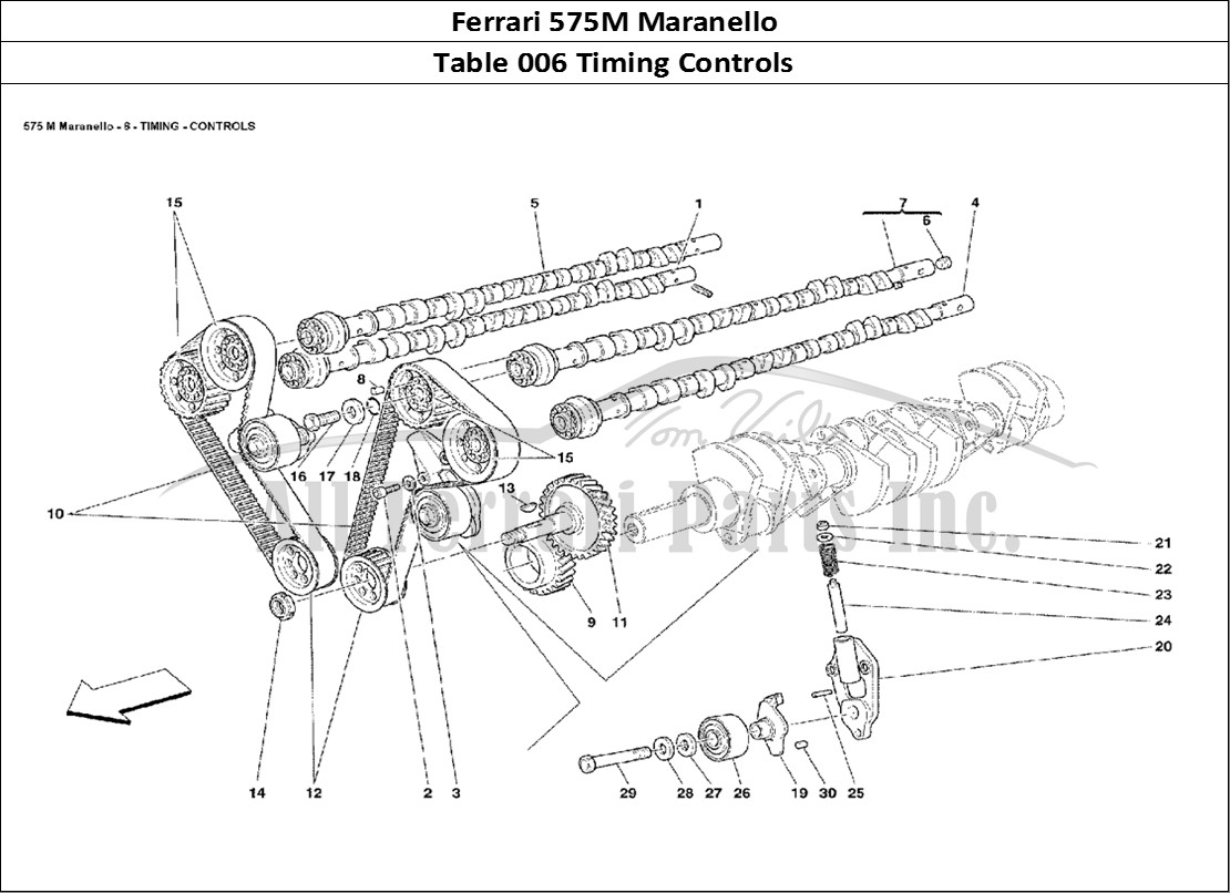 Ferrari Parts Ferrari 575M Maranello Page 006 Timing Controls