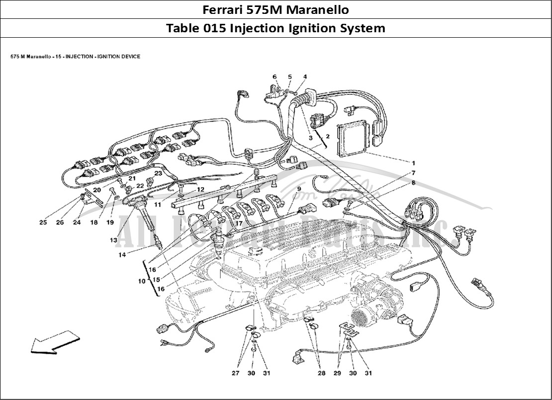 Ferrari Parts Ferrari 575M Maranello Page 015 Injection Ignition Device