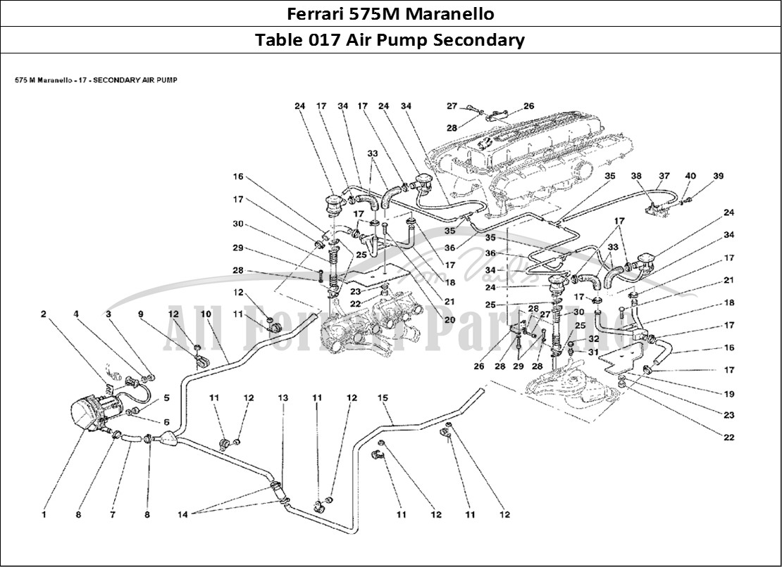 Ferrari Parts Ferrari 575M Maranello Page 017 Secondary Air Pump