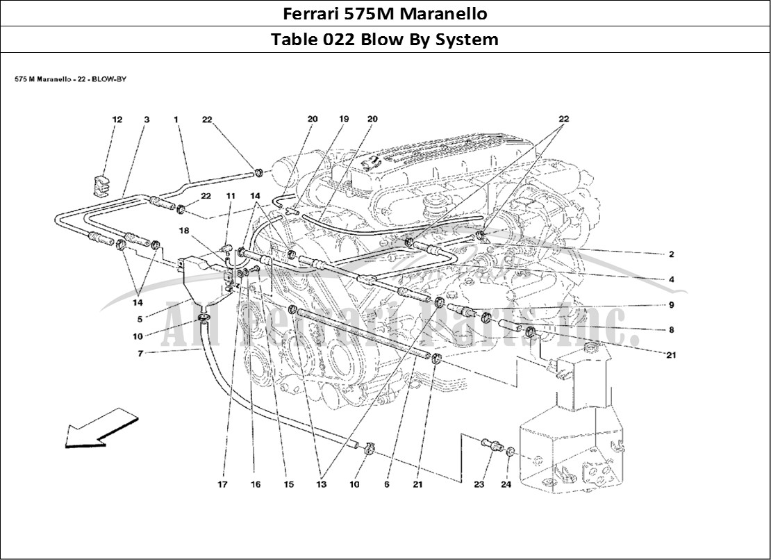 Ferrari Parts Ferrari 575M Maranello Page 022 Blow - By System