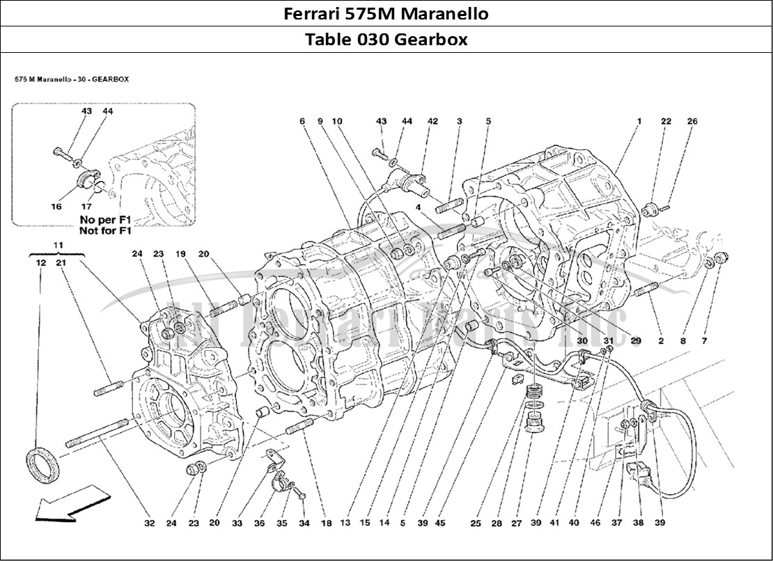 Ferrari Parts Ferrari 575M Maranello Page 030 Gearbox