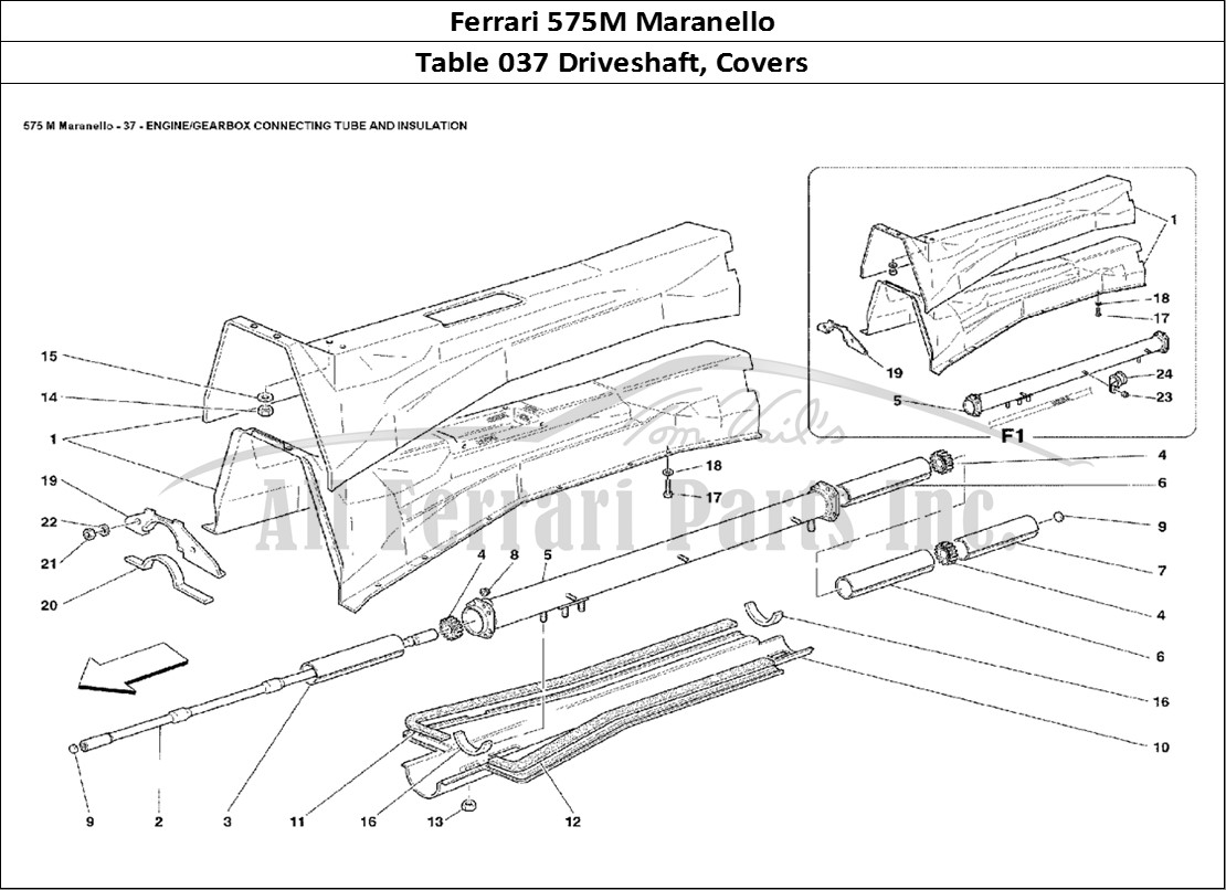 Ferrari Parts Ferrari 575M Maranello Page 037 Engine/Gearbox Connecting